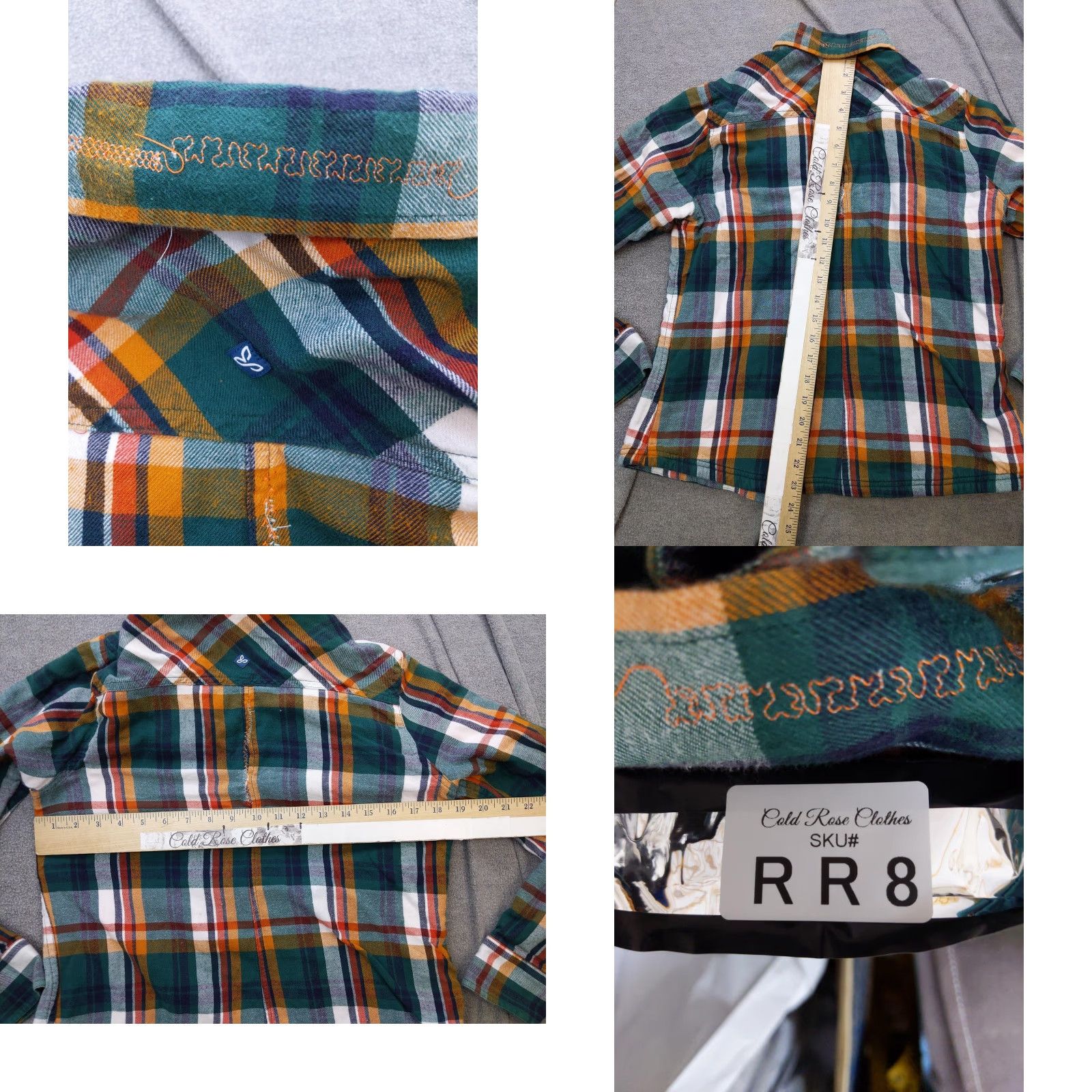 Prana PrAna Jacket Womens Small Green Plaid Flannel Lined Snap Pockets Thermal Size S / US 4 / IT 40 - 9 Thumbnail