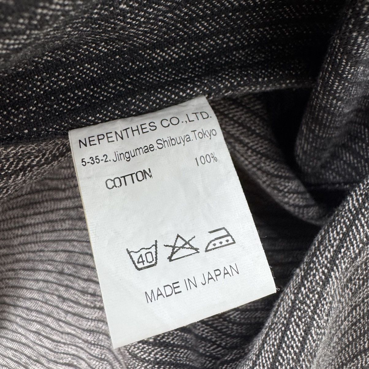 Nepenthes ❄️NEPENTHES HERRINGBONE DENIM BIKER JACKET Size US M / EU 48-50 / 2 - 13 Thumbnail
