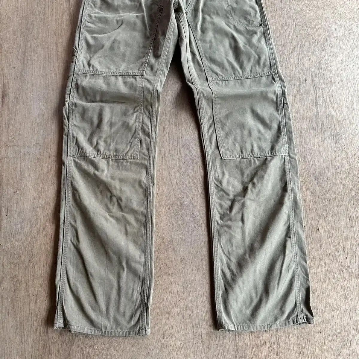 Tornado Mart VINTAGE FREEGATE WORK WEAR DOUBLE KNEE CINCH BACK TROUSERS Size US 32 / EU 48 - 7 Thumbnail