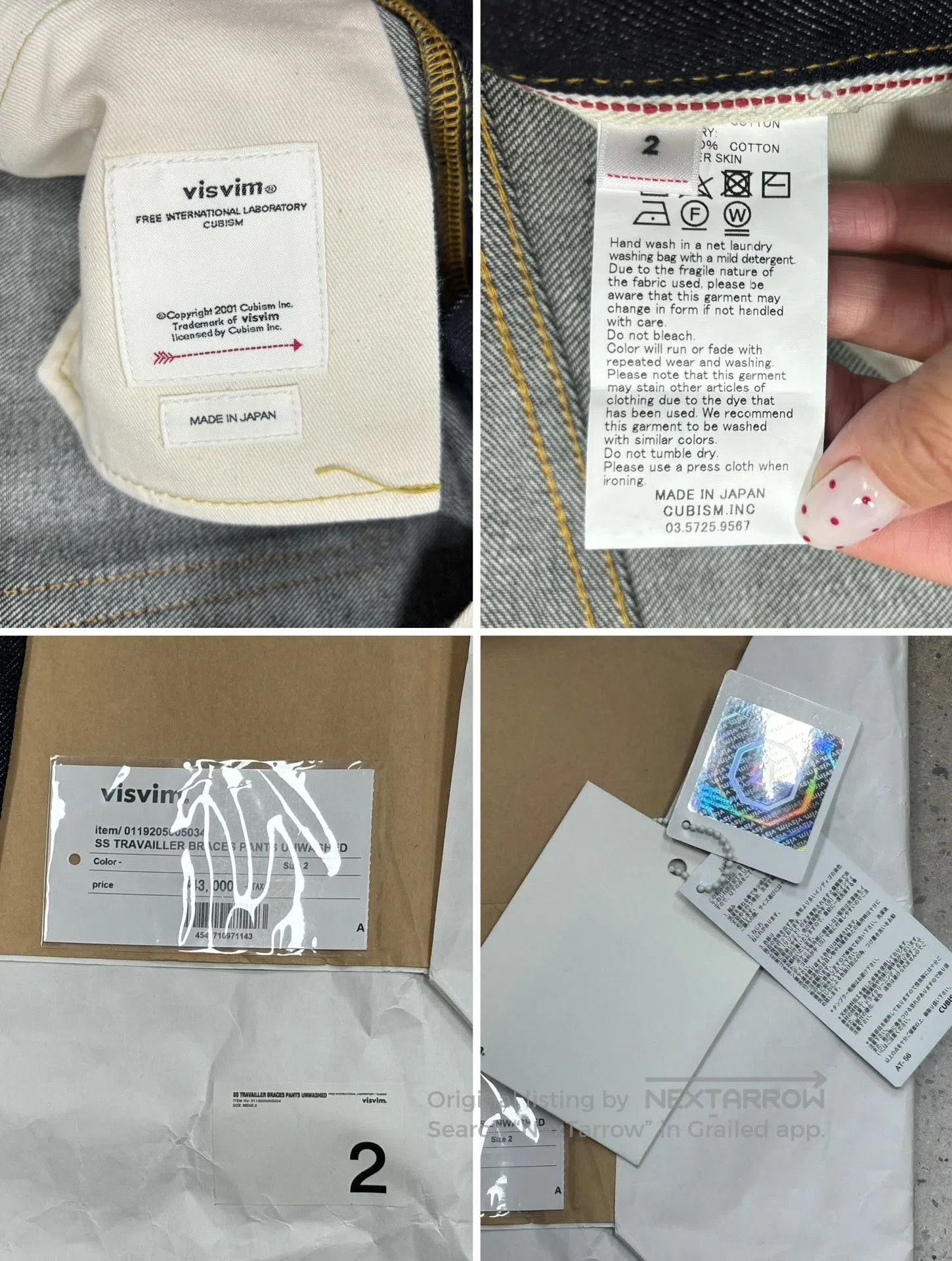 Visvim Visvim 19AW Travailler Braces Pants Unwashed. Size US 26 / EU 42 - 9 Thumbnail