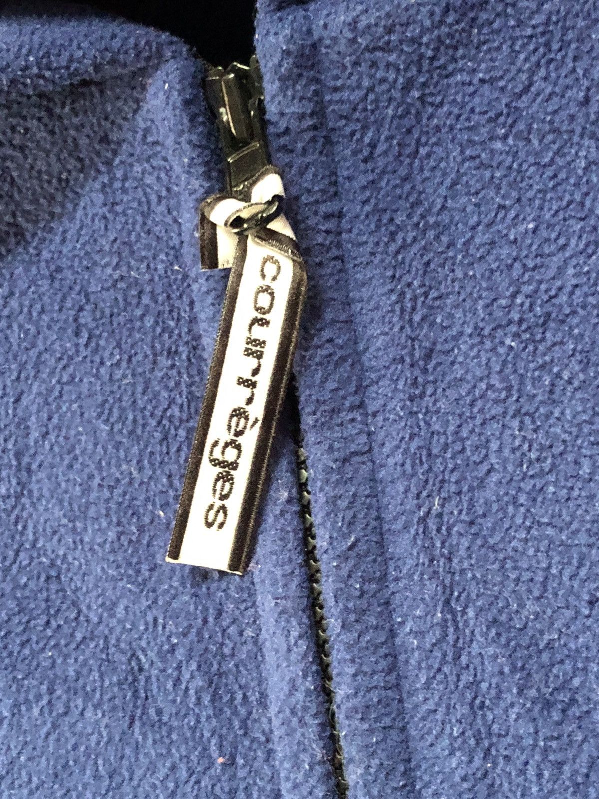 Courreges Courreges Fleece Jacket With Hoodie Big Logo Zipper Size US S / EU 44-46 / 1 - 8 Thumbnail