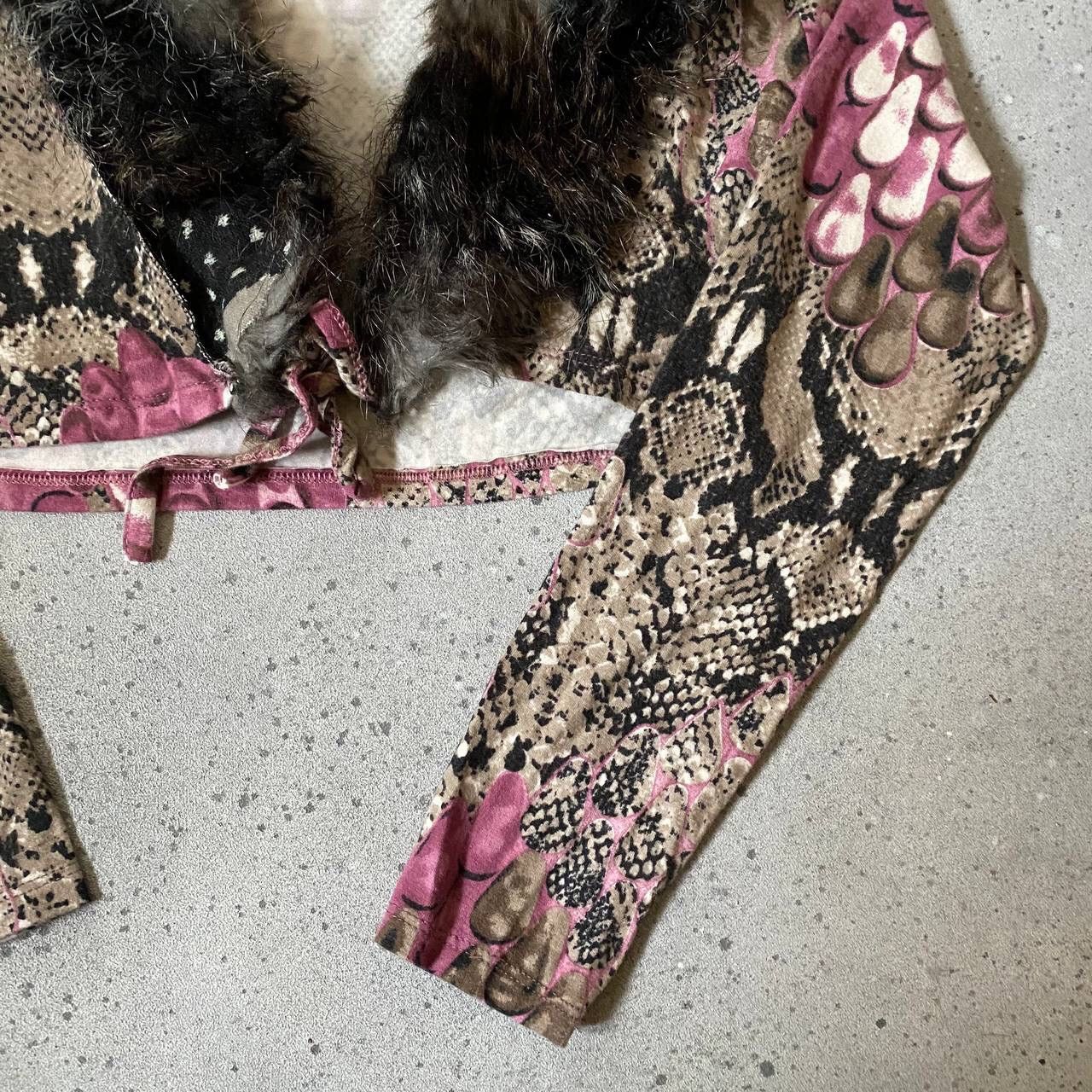 20471120 Japanese Vintage Faux Fur Cropped Top (JPG Gaultier Style) Size S / US 4 / IT 40 - 6 Thumbnail