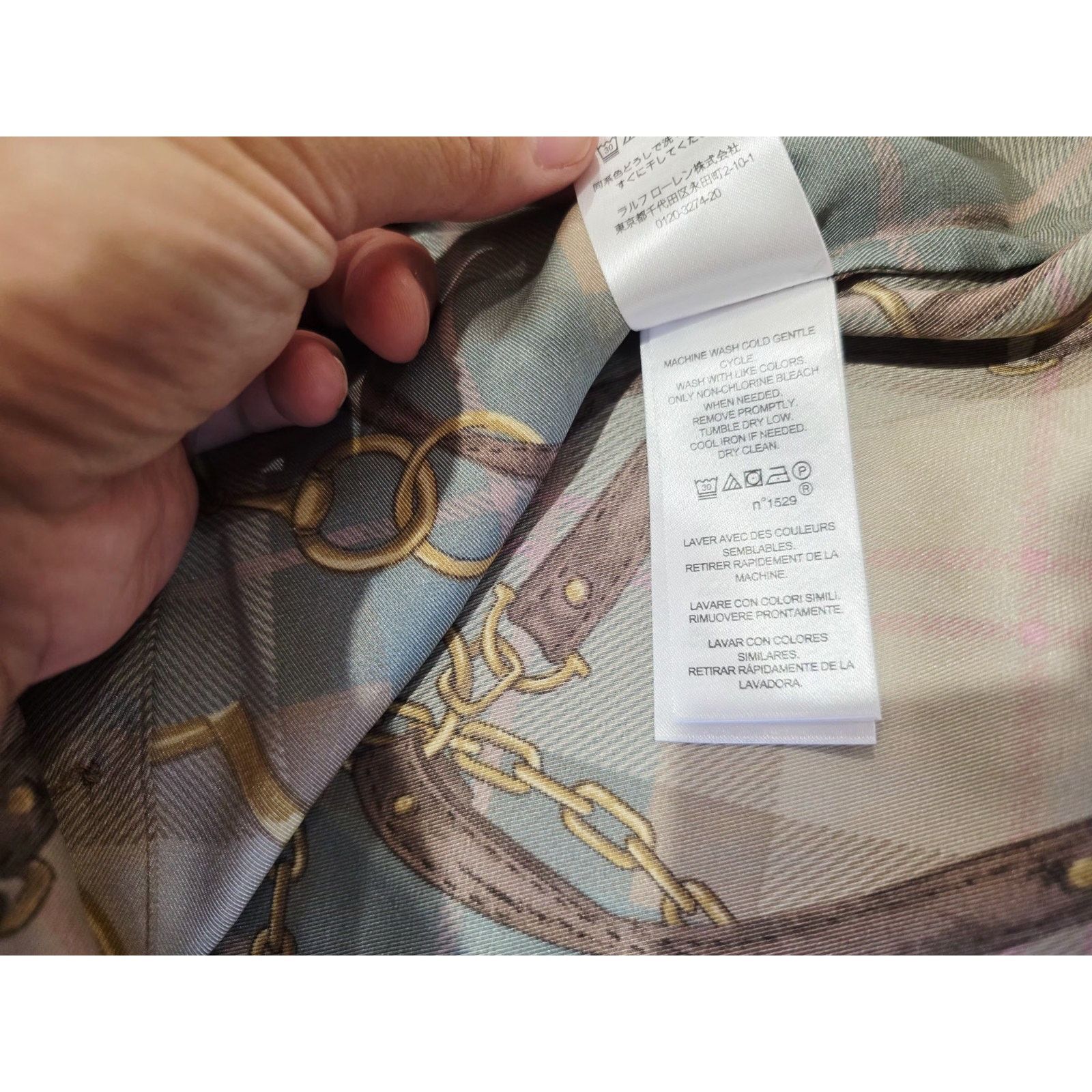 Lauren Ralph Lauren LAUREN Ralph Lauren Equestrian Print Long Sleeve Button XS Size XS / US 0-2 / IT 36-38 - 7 Thumbnail
