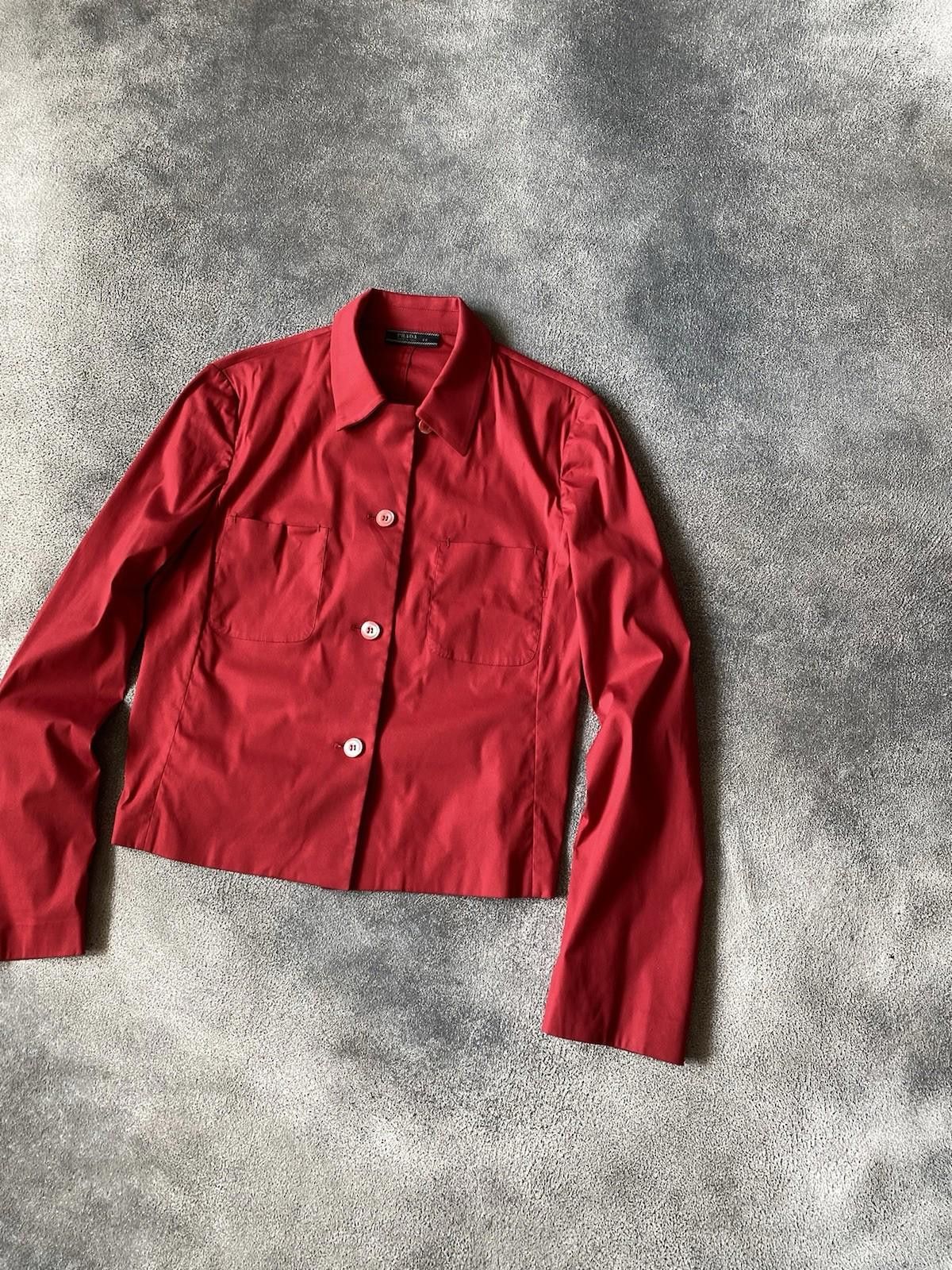 Prada S/S 1997 Prada Runway Double Pocket Blouse Shirt Vintage Size M / US 6-8 / IT 42-44 - 4 Thumbnail