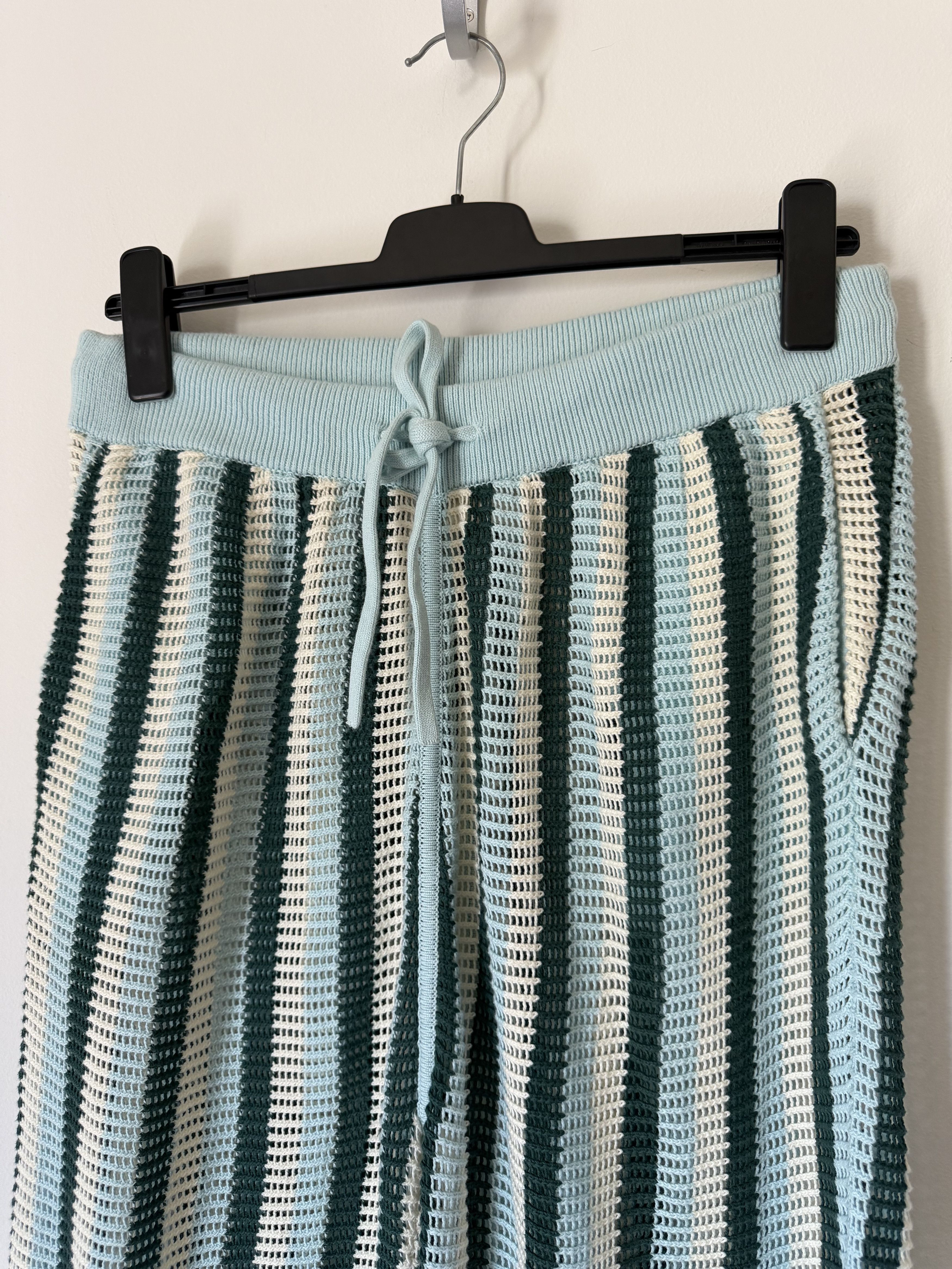 Aime Leon Dore Aime Leon Dore Mesh Knit Pants in Blue Multicolor Size US 34 / EU 50 - 2 Thumbnail