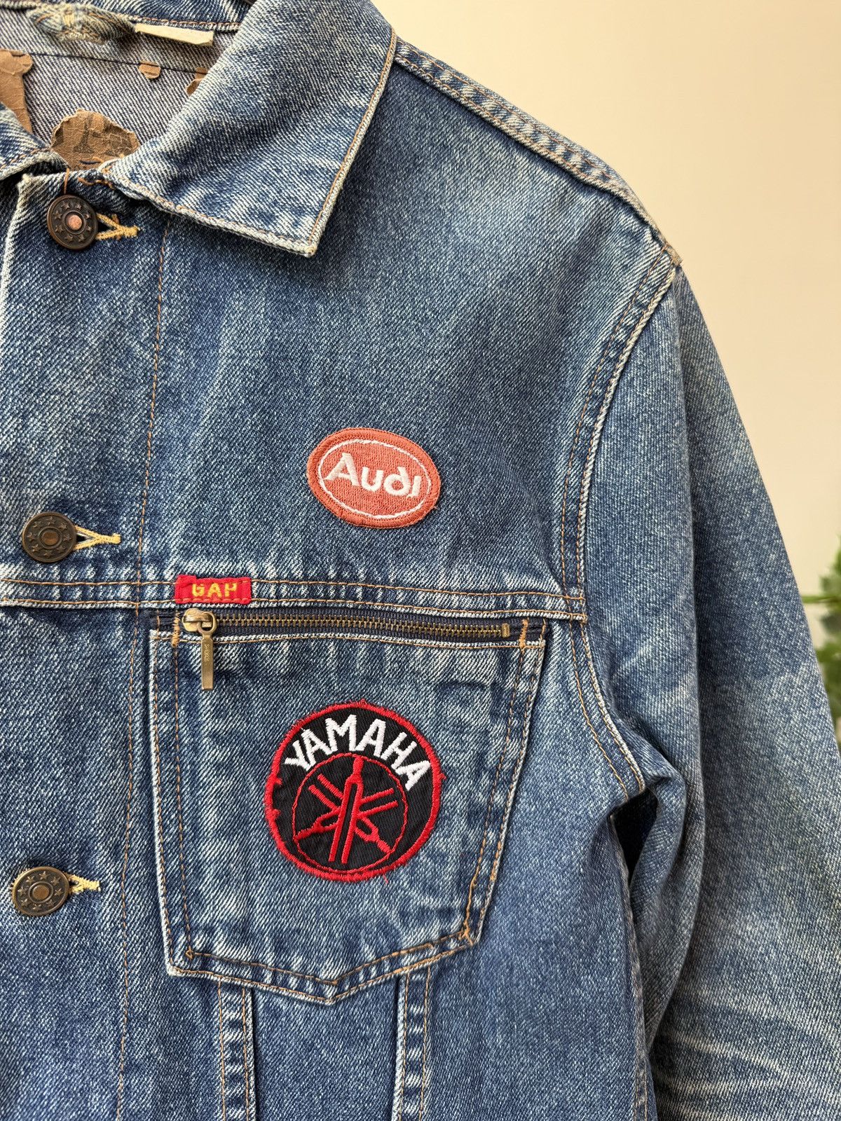 Audi Vintage Audi Denim Jacket Custom Patchwork Yamaha Elvis Size US M / EU 48-50 / 2 - 4 Thumbnail