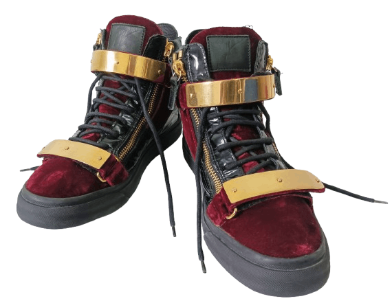 Other Giuseppe Zanotti Navy Blue/Black Coby High Tops[Authentic] Size US 7 / EU 40 - 10 Thumbnail