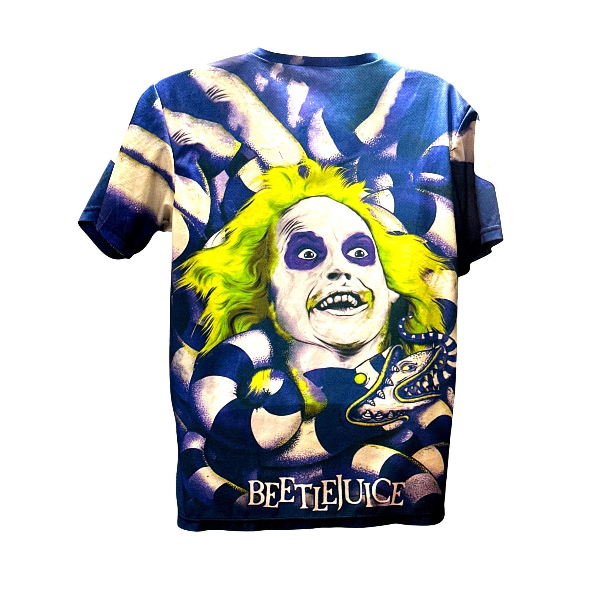 Other CCC Beetlejuice Graphic Tee Shirt Blue Green All Over Print Size US XL / EU 56 / 4 - 3 Thumbnail