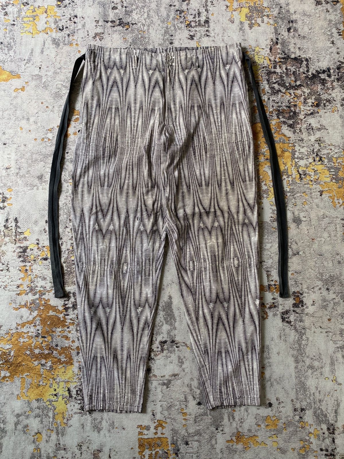 Japanese Brand Junko Koshino Artist Life Zebra Design Pant Size US 36 / EU 52 - 1 Thumbnail
