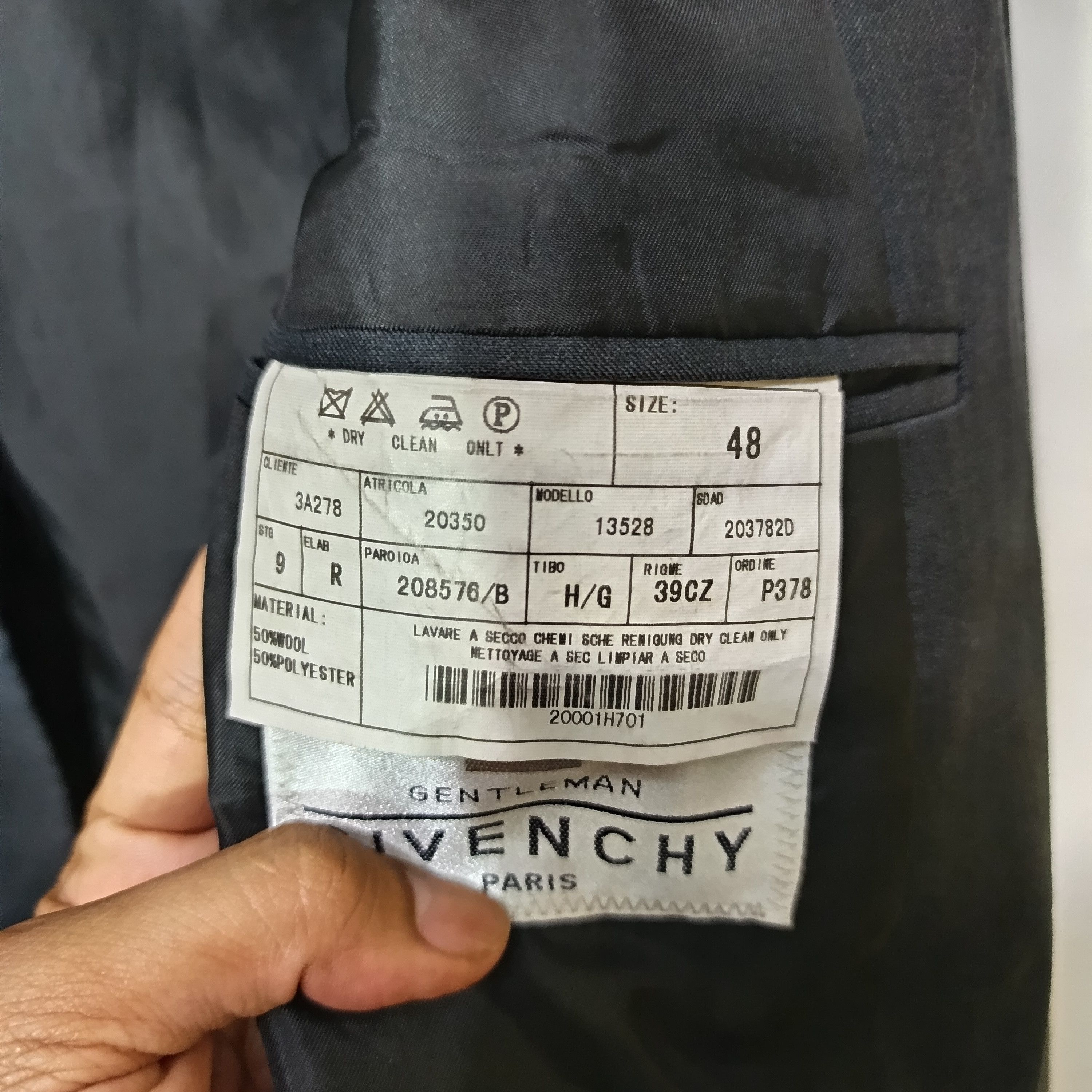 Givenchy VINTAGE GIVENCHY GENTLEMAN PARIS BLAZER Size 48R - 5 Thumbnail