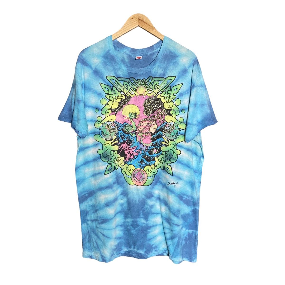 Band Tees Vintage 80s Grateful Dead Band Tee / Tie-Dye T-Shirt Size US XL / EU 56 / 4 - 1 Thumbnail