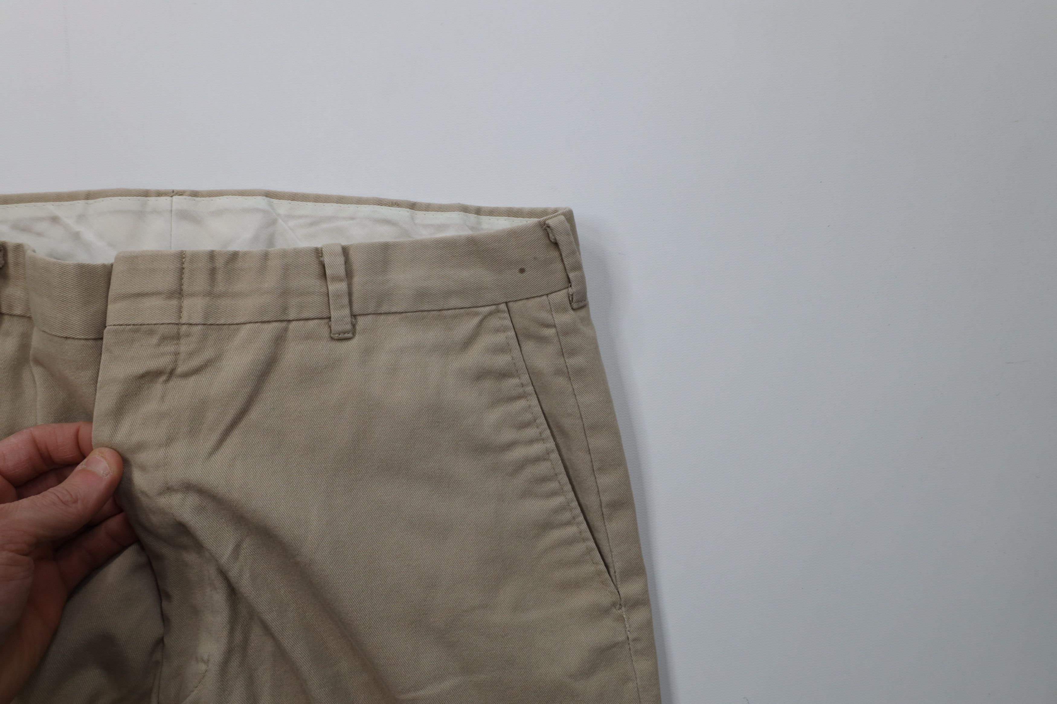 Vintage Vintage 70s Streetwear Wide Leg Chino Pants Beige Cotton USA Size US 34 / EU 50 - 8 Thumbnail