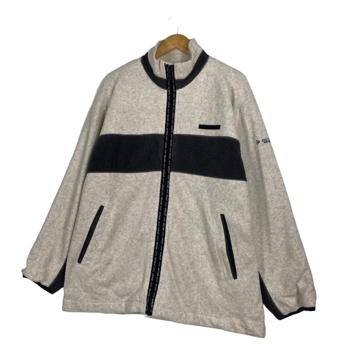 Dunlop × Japanese Brand × Vintage Vintage Dunlop fleece zipper jacket Size US L / EU 52-54 / 3 - 2 Thumbnail