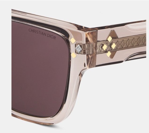 Dior o1w1db11124 Size: OS / Square Sunglasses in Transparent Nude Size ONE SIZE - 4 Thumbnail