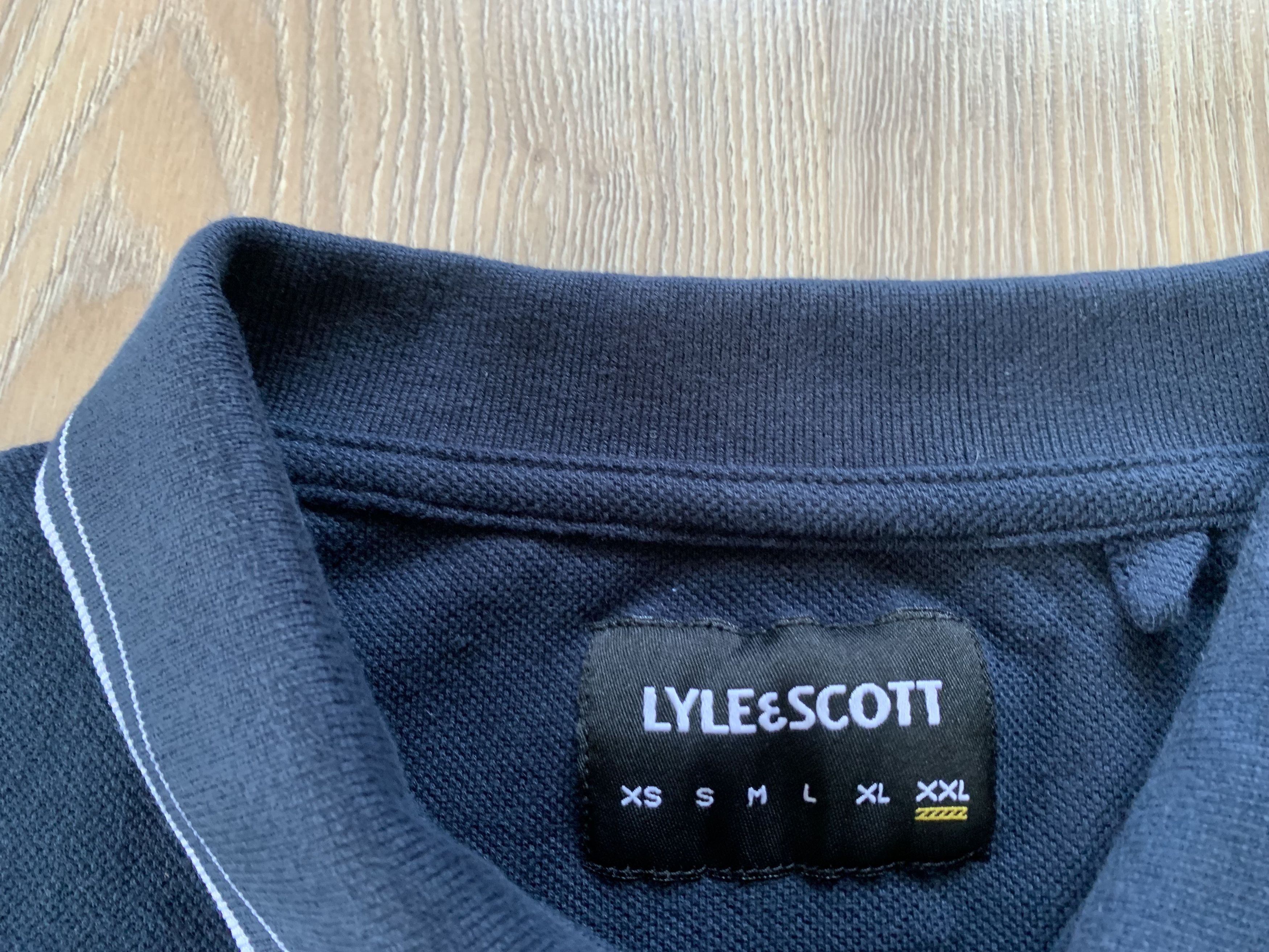 Lyle & Scott Lyle & Scott Navy Blue Cotton Polo T-Shirt Size US XXL / EU 58 / 5 - 5 Thumbnail