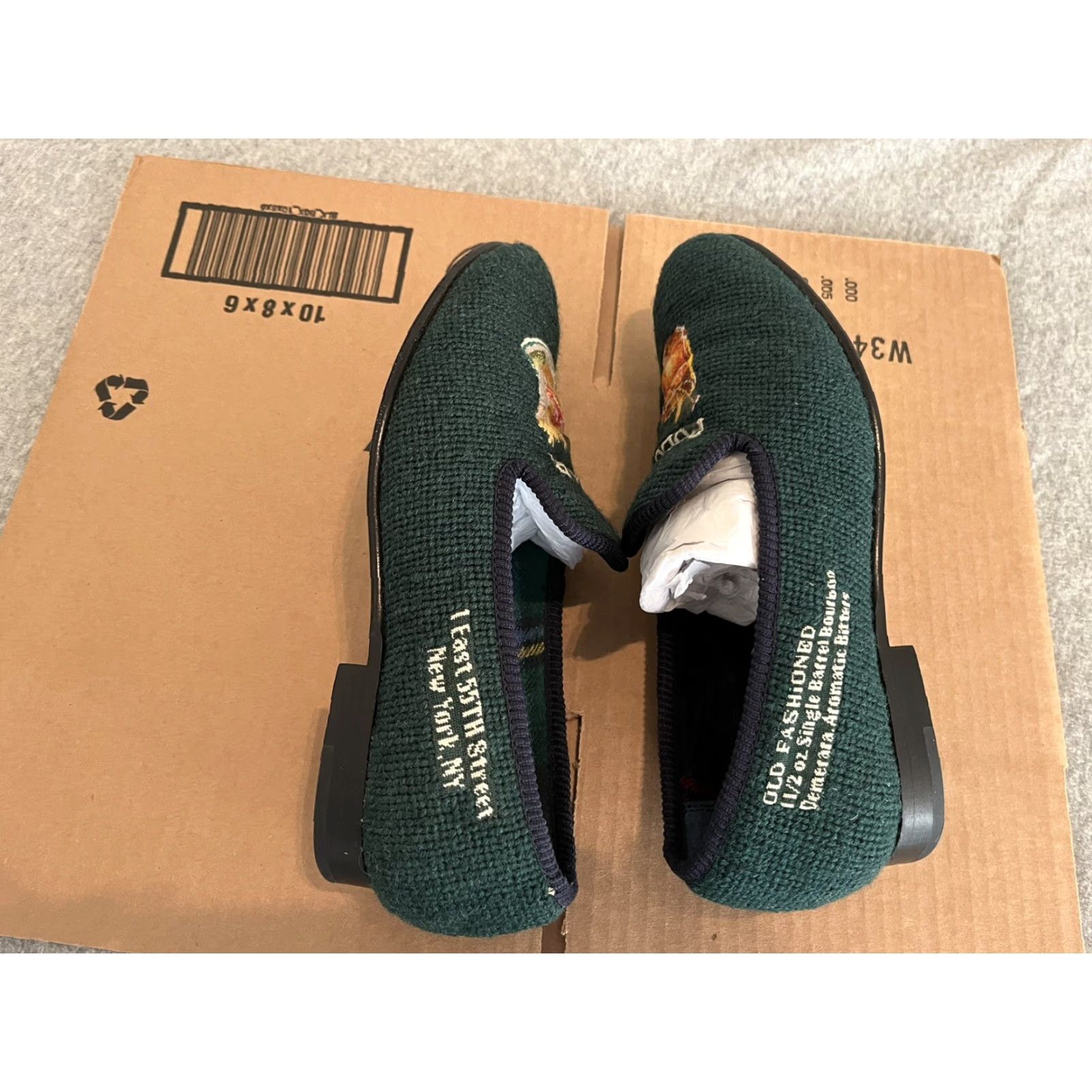 Polo Ralph Lauren Ralph Lauren Polo Paxton Bar Dress Shoes Needlepoint Slippers Green Mens 7.5 Oxford 7.5D Size US M / EU 48-50 / 2 - 6 Thumbnail