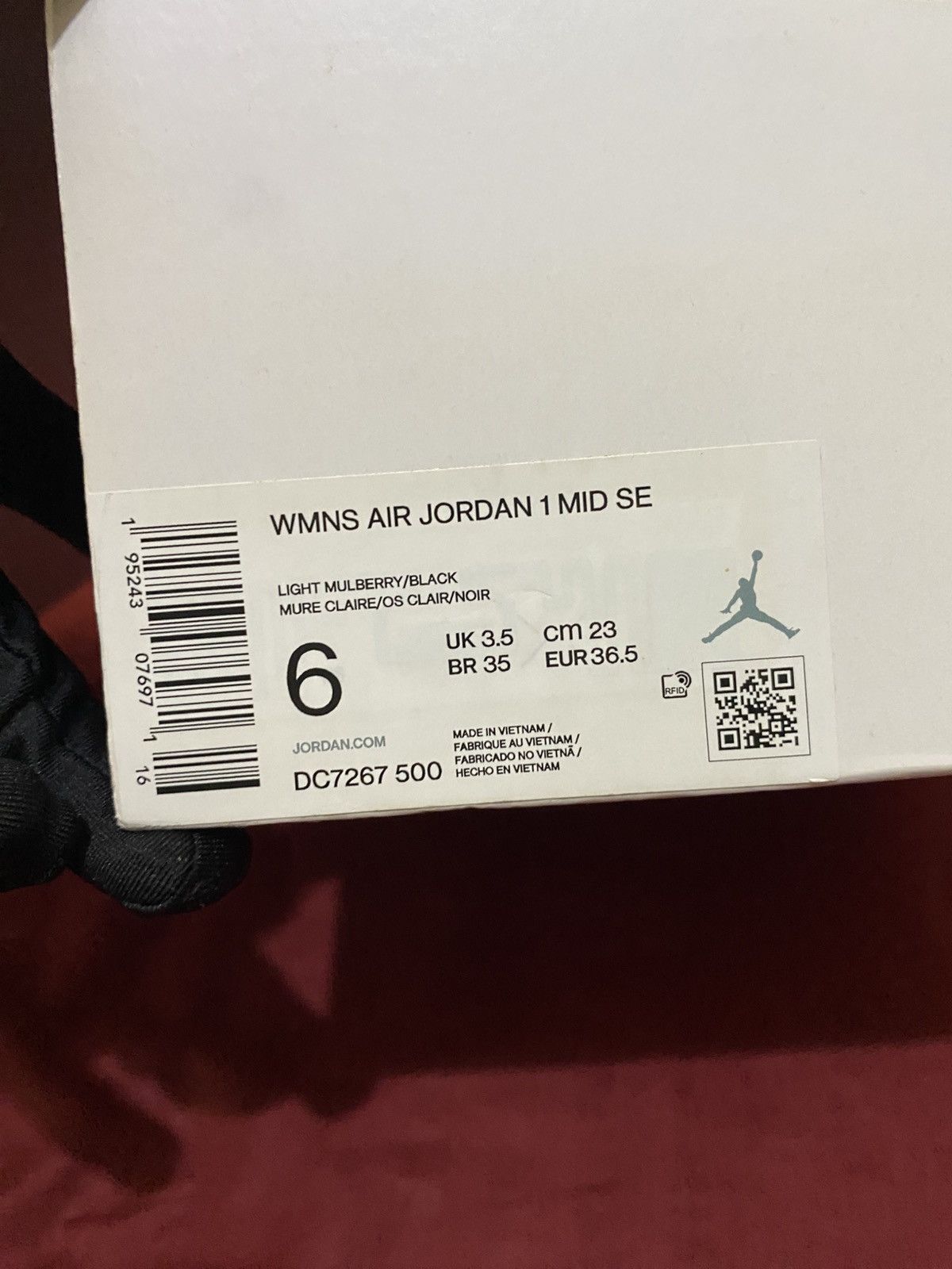 Air Jordan 1 Light Mulberry