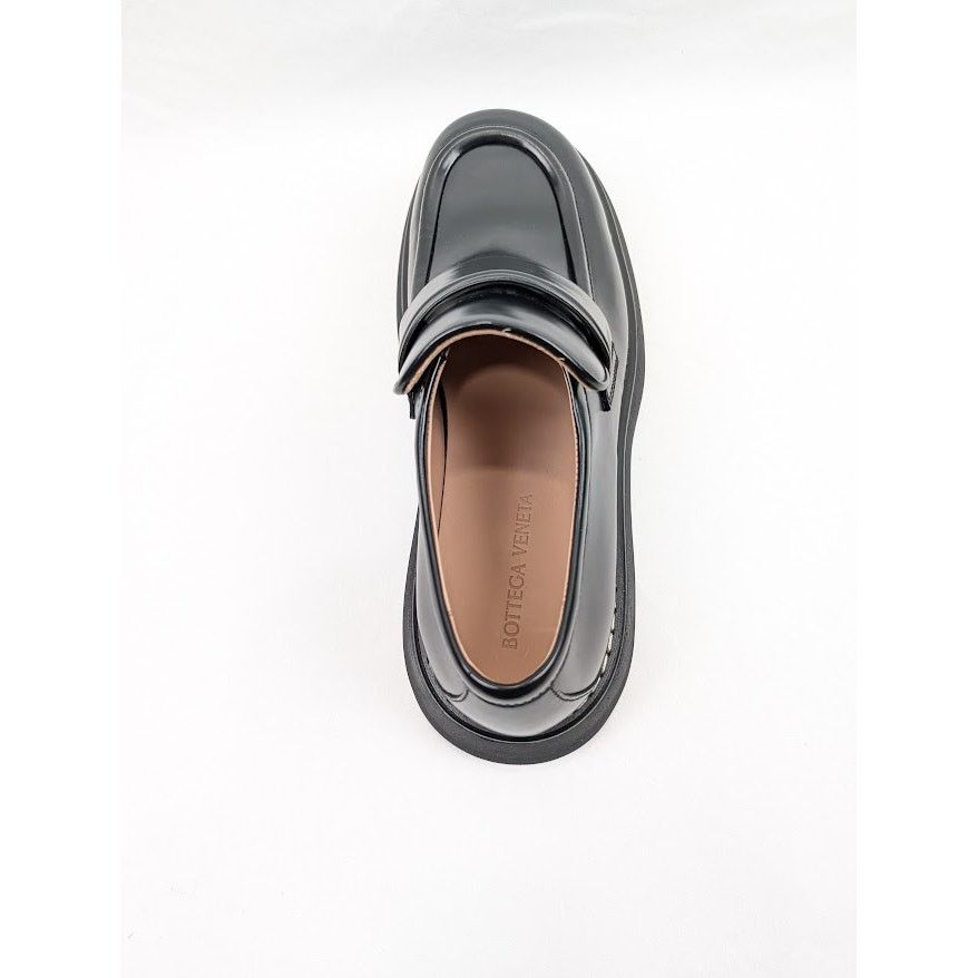 Bottega Veneta o1rshd1 Osaka Shine Calf Bounce Loafer in Black Size US 12 / EU 45 - 16 Thumbnail