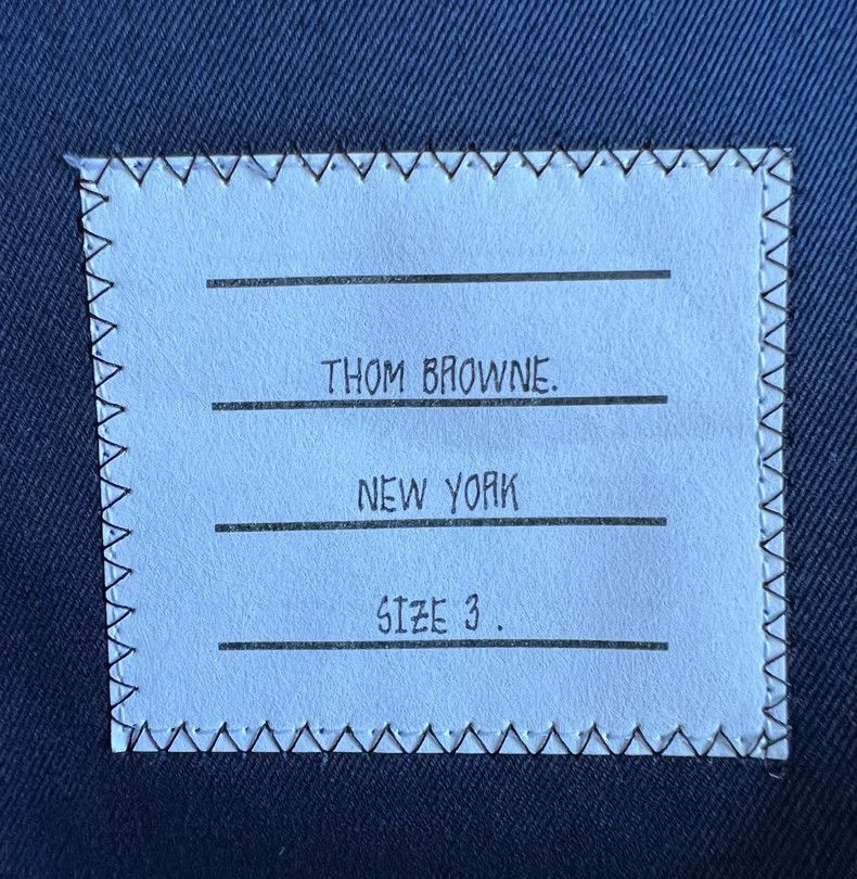Thom Browne Thom Browne Dark blue gold buckle men's single jacket coat Size US L / EU 52-54 / 3 - 4 Thumbnail