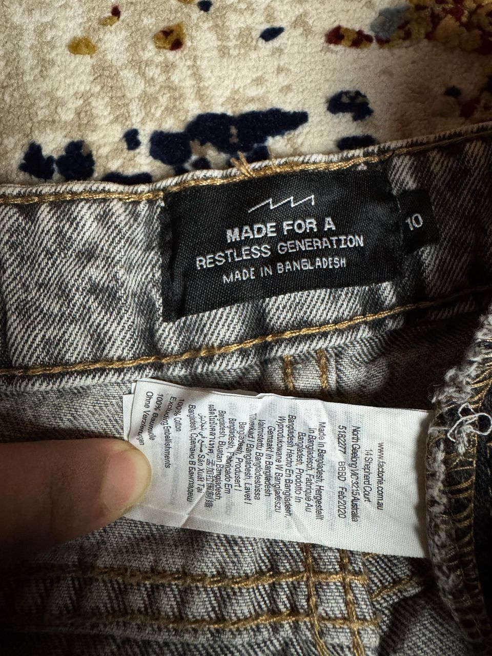 Japanese Brand × Vintage factorie faded distress jeans Size US 28 / EU 44 - 4 Thumbnail