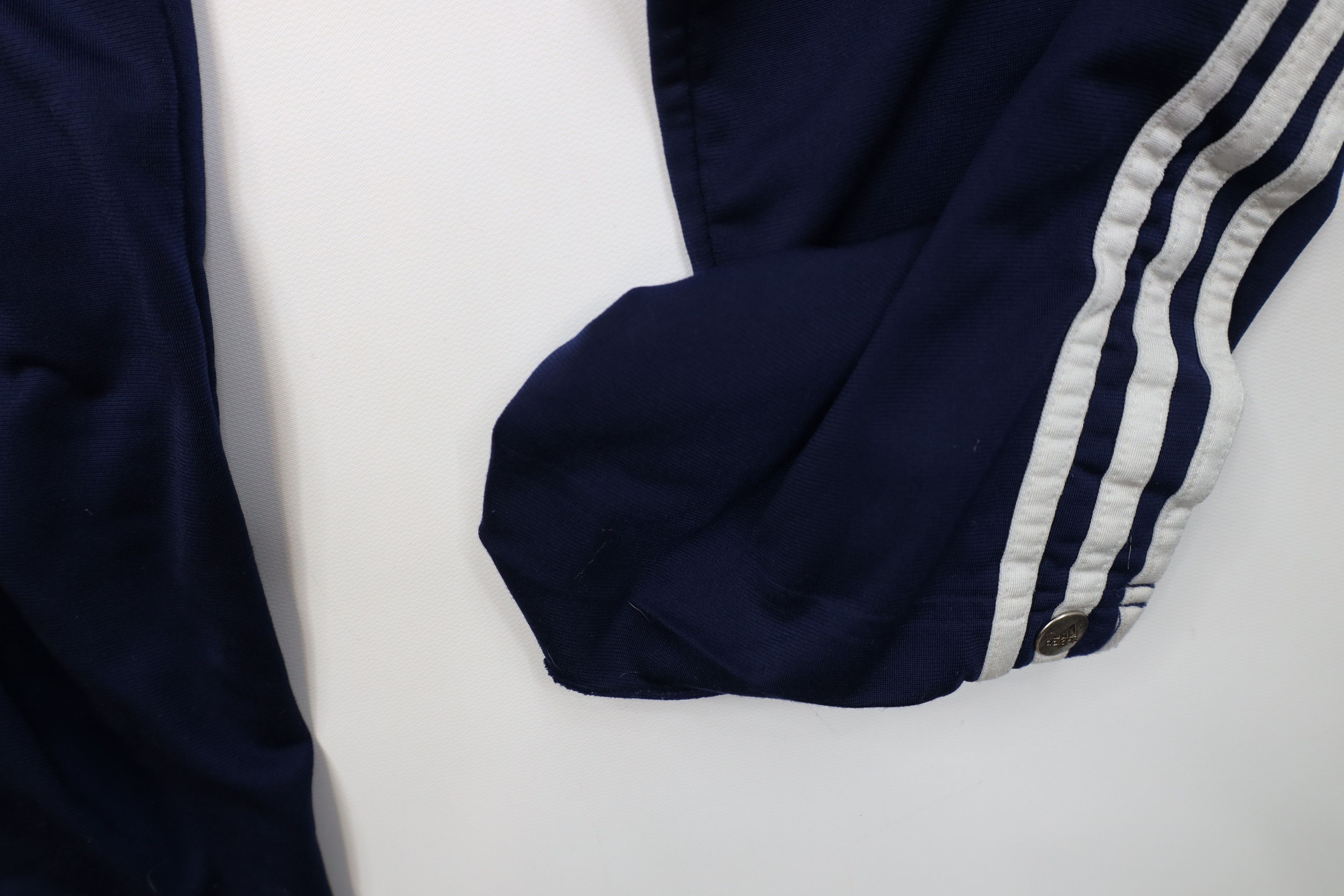 Adidas Vintage 90s Adidas Striped Wide Leg Tearaway Pants Blue Size US 32 / EU 48 - 7 Thumbnail