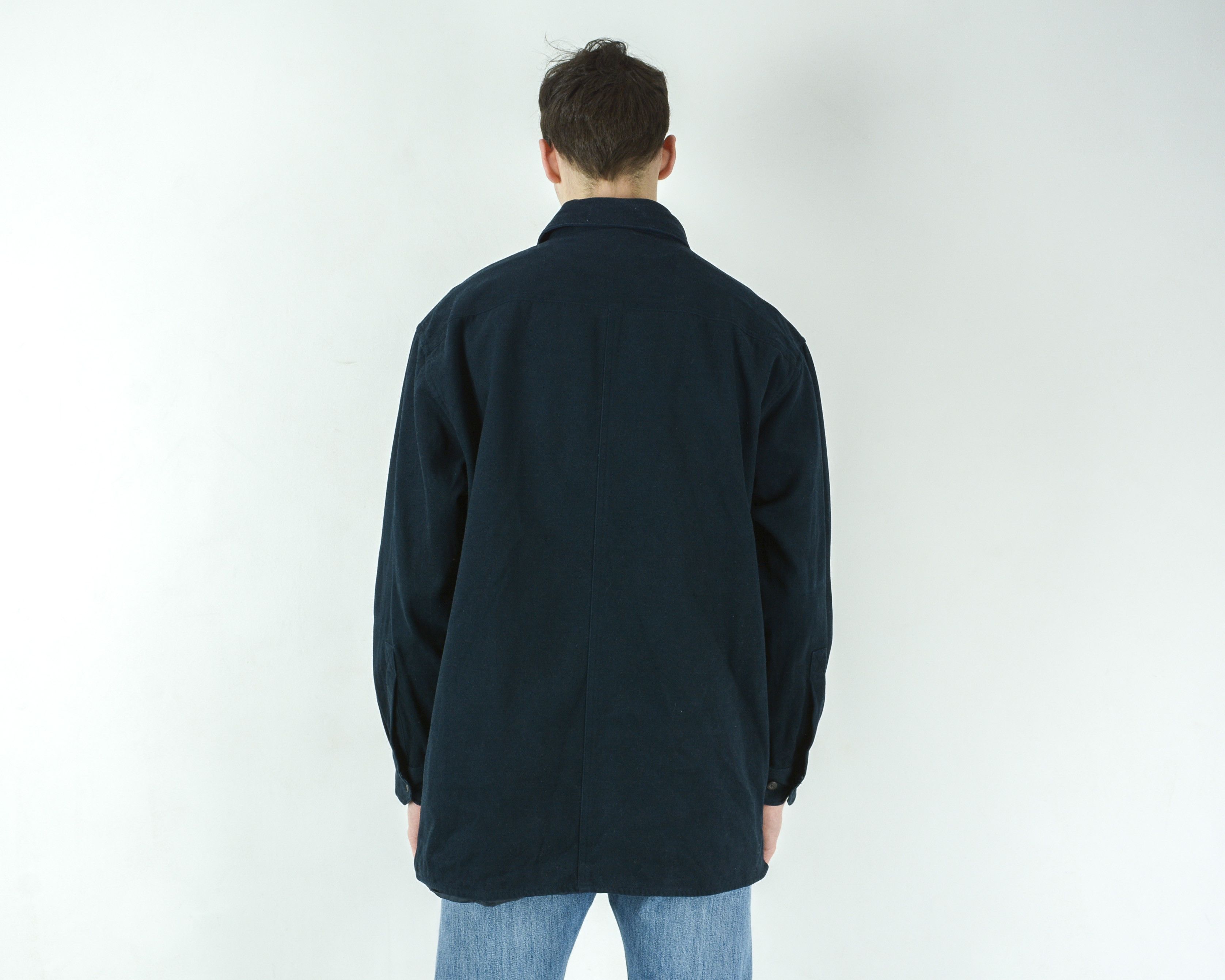 Levi's Men Casual Shirt Moleskin Oxford Chamois Jacket Western Size US XL / EU 56 / 4 - 5 Thumbnail
