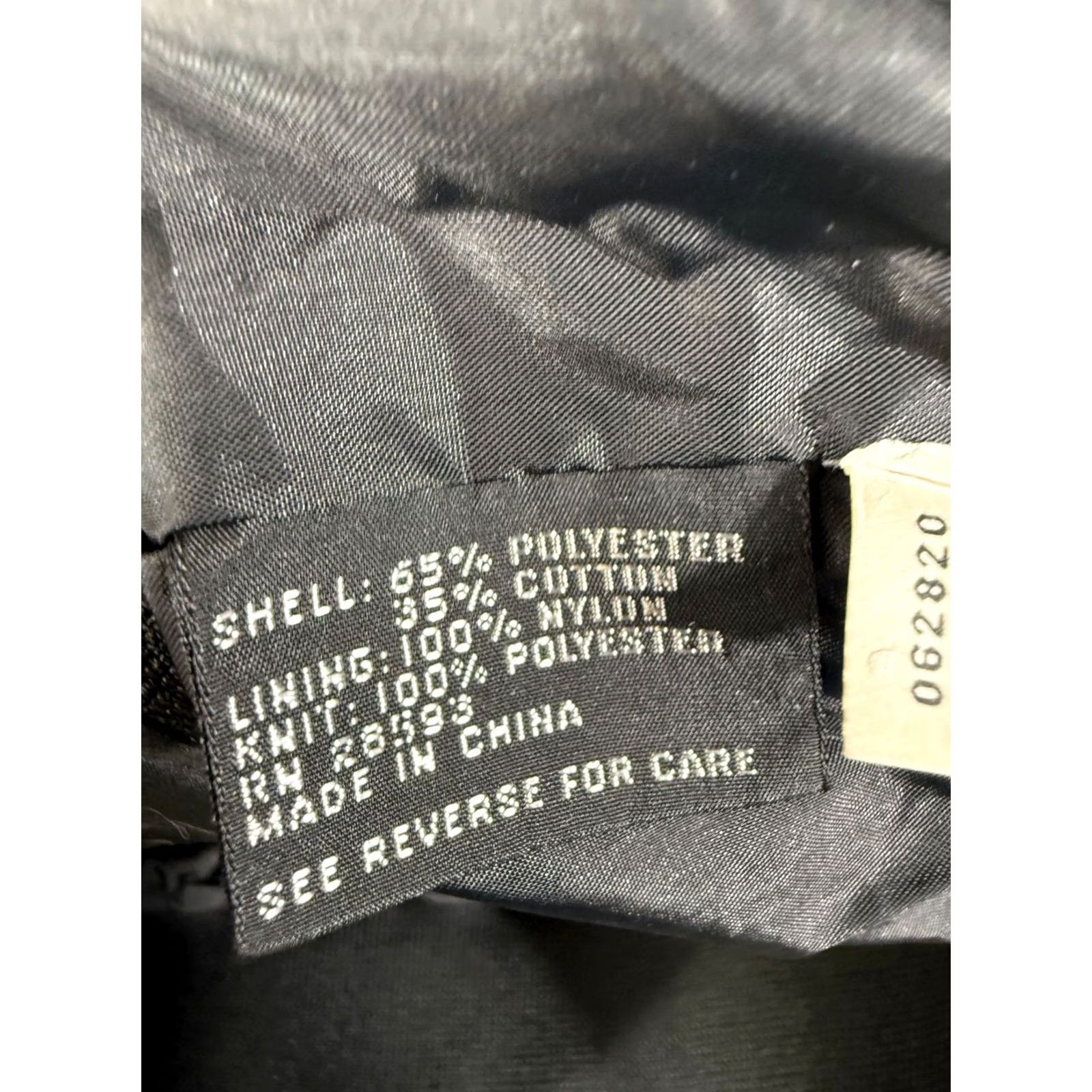 Members Only VINTAGE Members Only Bomber Jacket Mens 40 Black Austin Radio Station Logo Full Zip Lined Stand Up Neck VTG Size US XXS / EU 40 - 7 Thumbnail