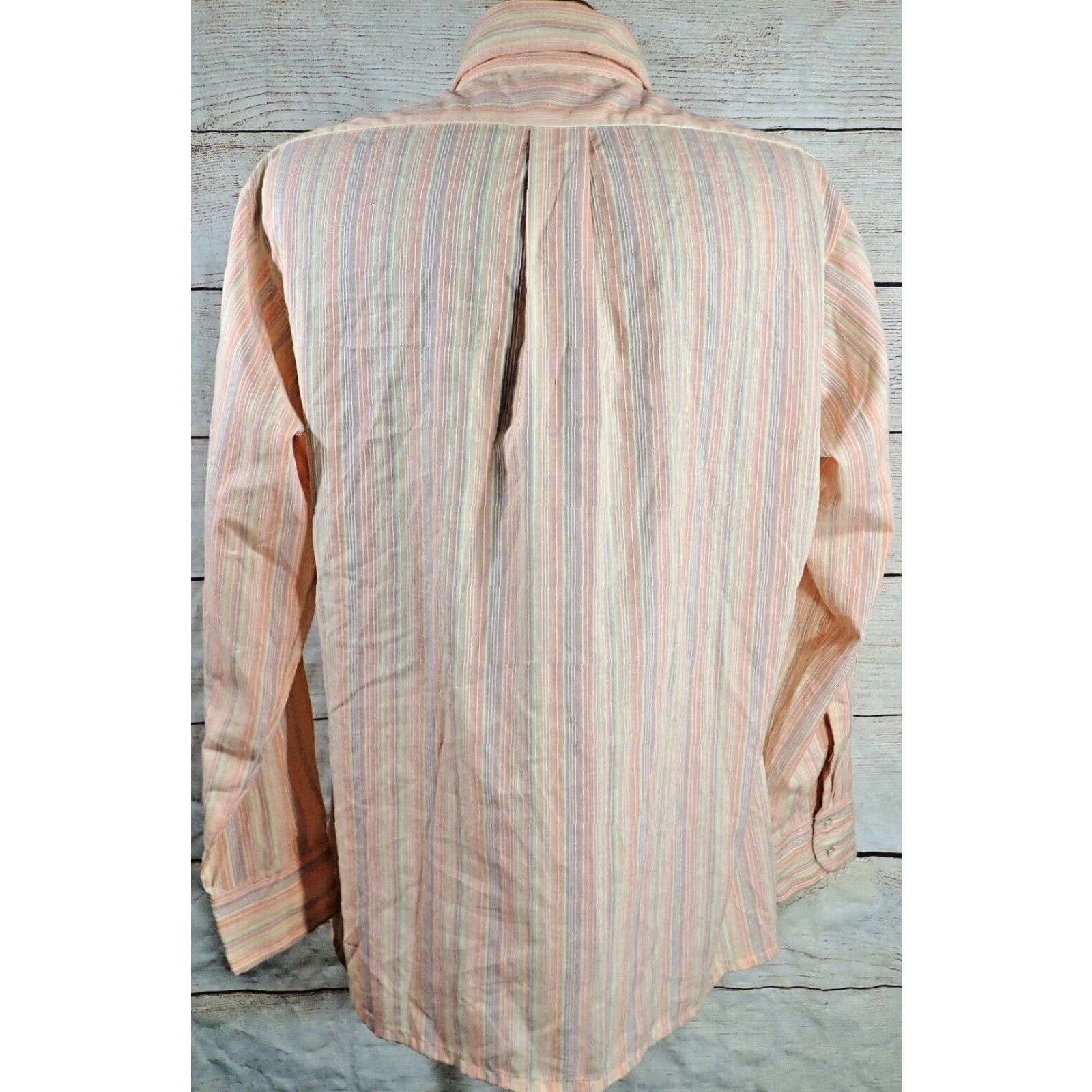 Arrow VINTAGE Arrow Kent Collection Shirt Mens L 60s 70s Sanforized Striped Collared Button-Up Kent Collection Size US L / EU 52-54 / 3 - 7 Thumbnail