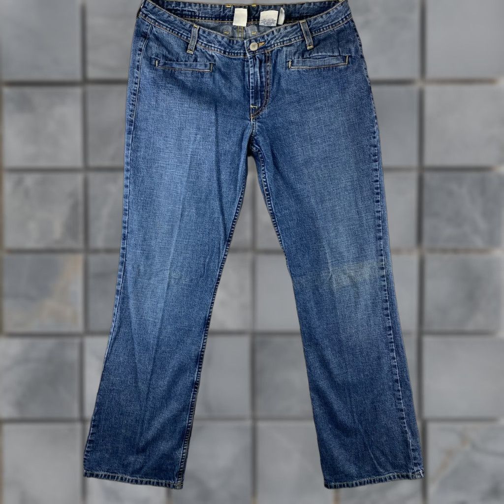Lucky Brand Lucky Brand Jeans Womens 14/32 Blue Bootcut Denim Dark Wash USA Made Pants Size 36" / US 14 / IT 50 - 1 Thumbnail