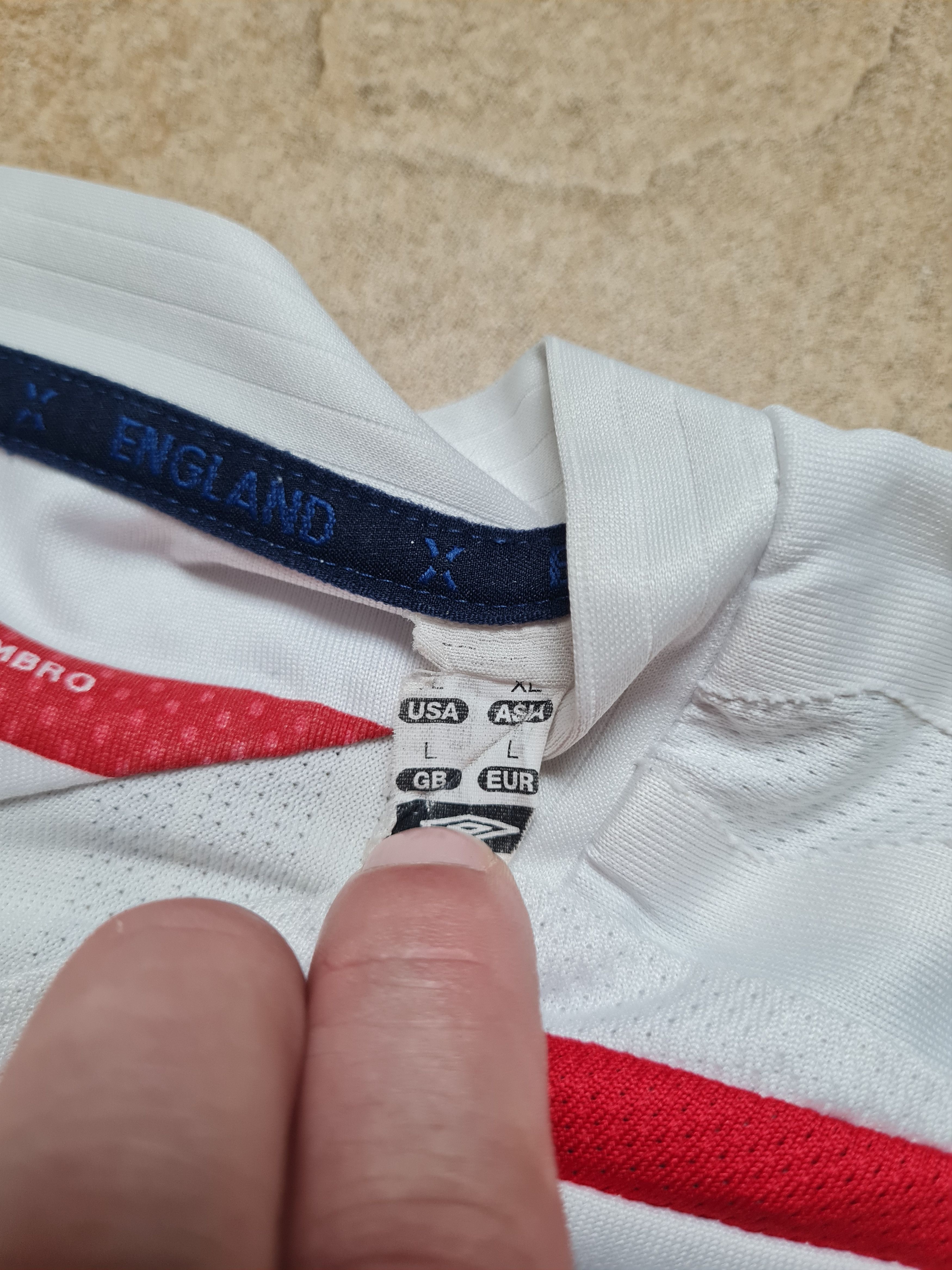Umbro Vintage Umbro #9 Rooney ENGLAND 2008/2010 Football Soccer Size US L / EU 52-54 / 3 - 4 Thumbnail