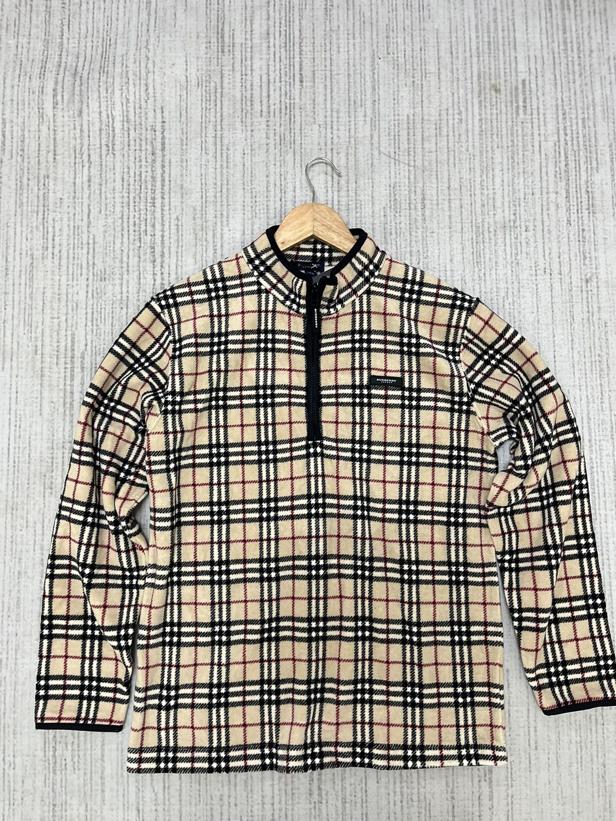 Burberry Vintage 90s burberry fleece jacket nova check Size US S / EU 44-46 / 1 - 1 Thumbnail
