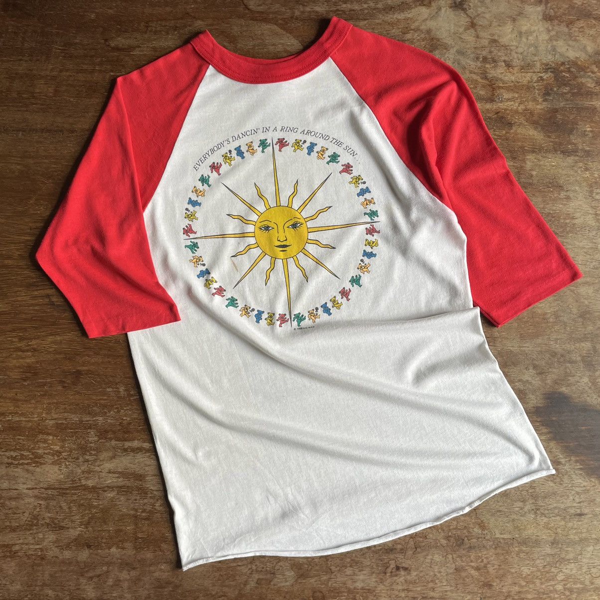 Band Tees × Grateful Dead × Vintage ☆ Vintage 1988 “Grateful Dea/d” Raglan 🌞 Size US L / EU 52-54 / 3 - 1 Thumbnail