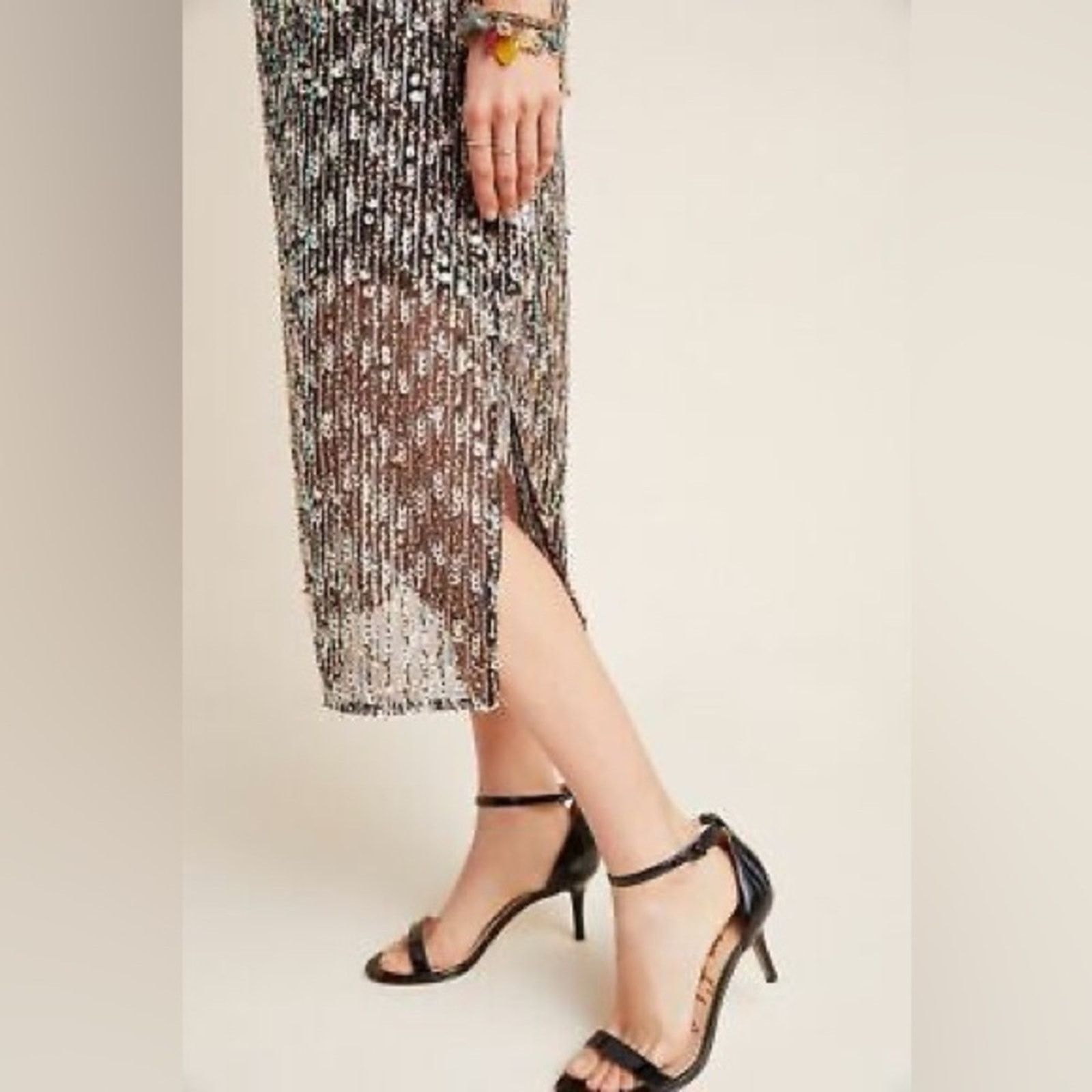 Anthropologie Anthropologie Corey Lynn Calter Sequined Swing Maxi Dress M Size M / US 6-8 / IT 42-44 - 8 Thumbnail