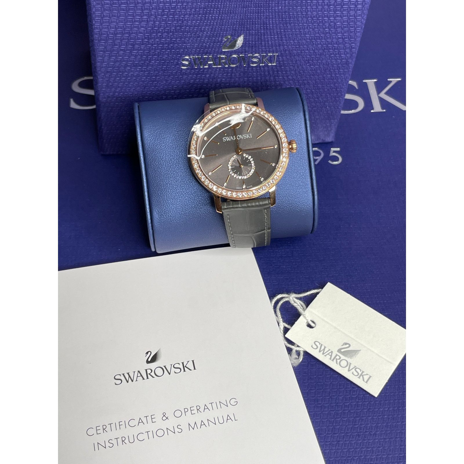 Swarovski Swarovski Graceful Lady Watch Grey Band 37mm Case Size ONE SIZE - 7 Thumbnail