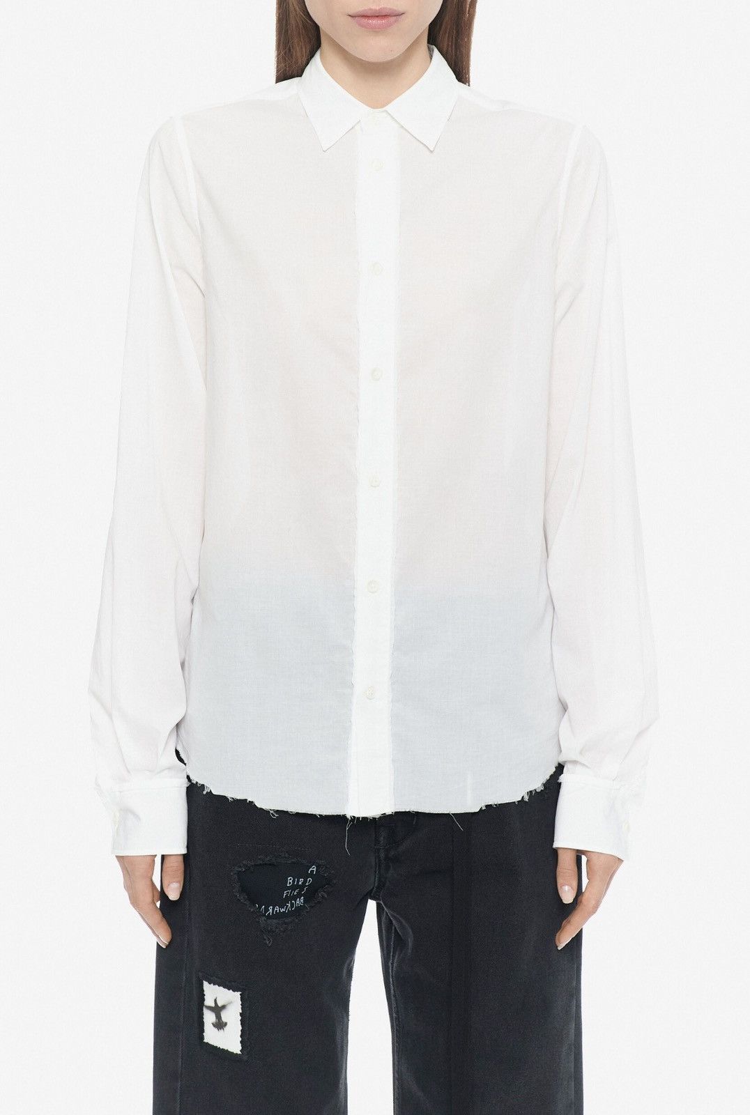 Last Ann Demeulemeester Cotton White Shirt