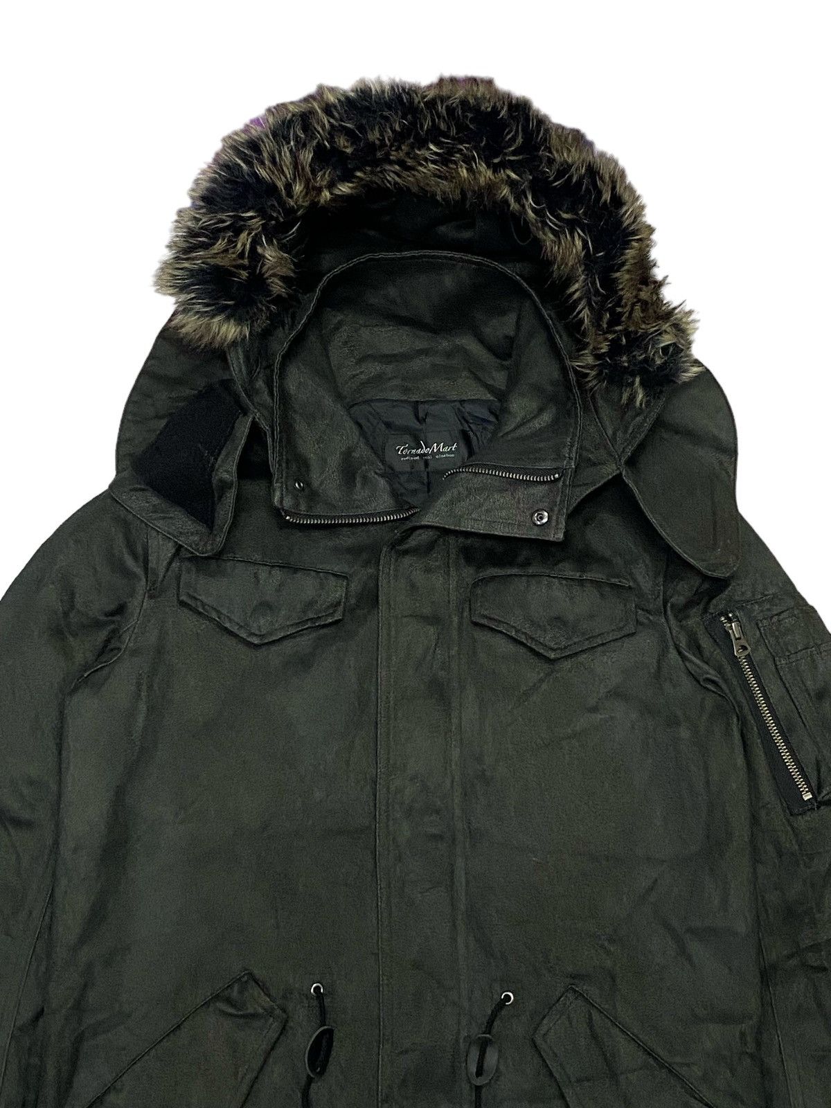 Japanese Brand Tornado Mart fur Hoodie Parka / Long Jacket Size M / US 6-8 / IT 42-44 - 10 Thumbnail