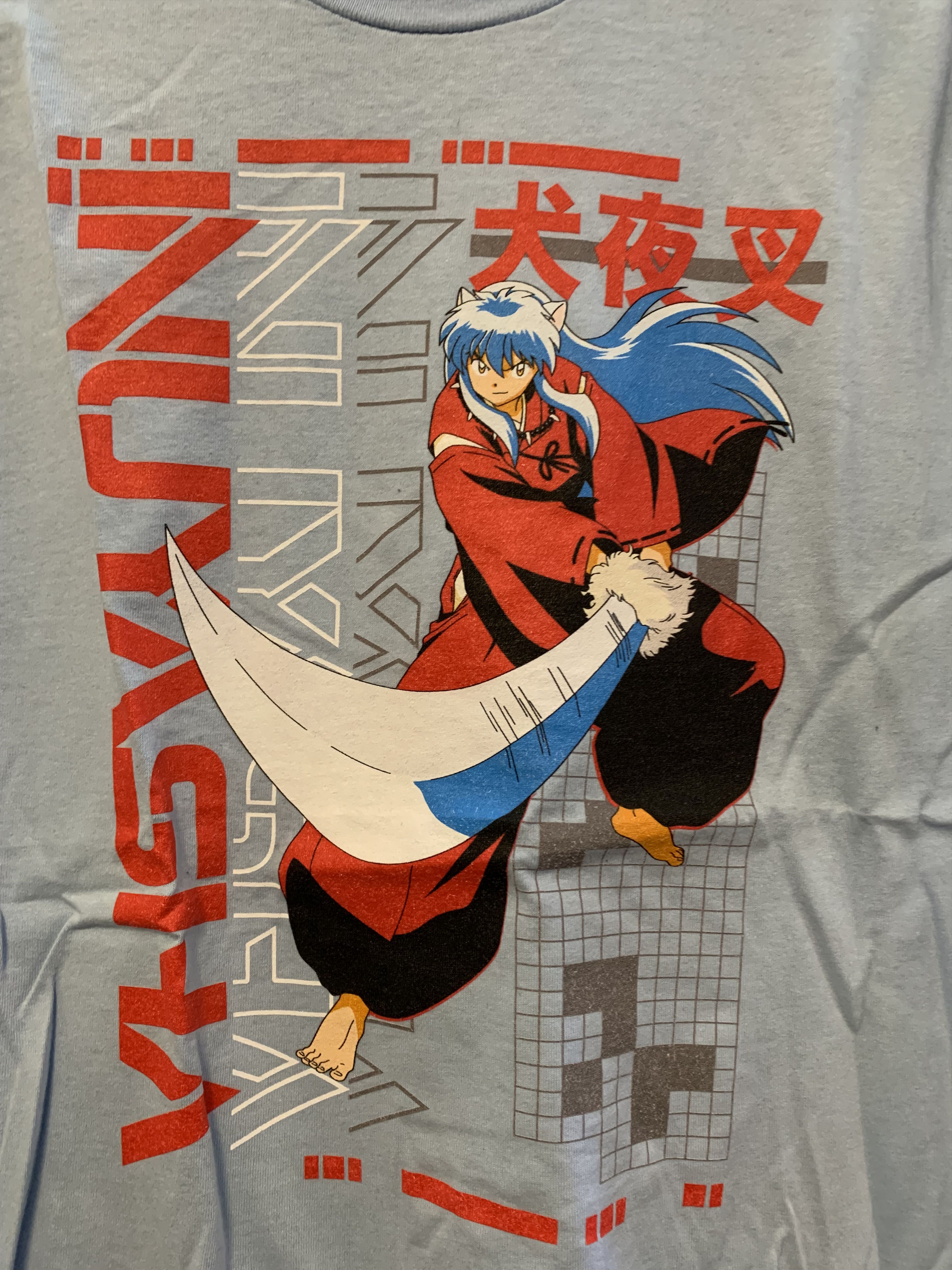 Anime INUYASHA Sky Blue T Shirt ⊛ SKY BLUE ⊛ New Size US M / EU 48-50 / 2 - 3 Thumbnail