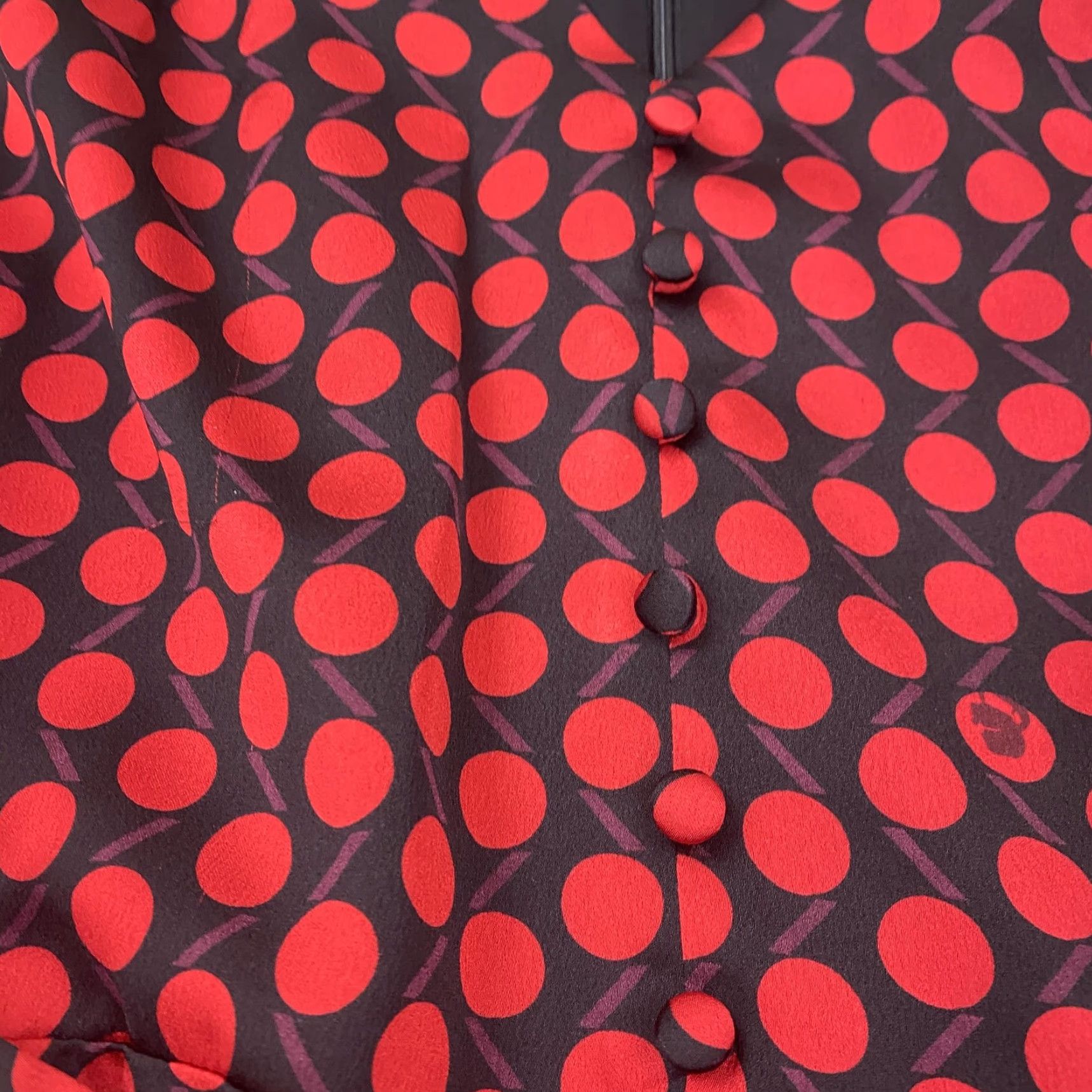 Karl Lagerfeld Karl Lagerfeld Paris Dress Womens 12 Red Polka Dot Belted Ruffle Midi Fit Flare Dress Size XL / US 12-14 / IT 48-50 - 5 Thumbnail
