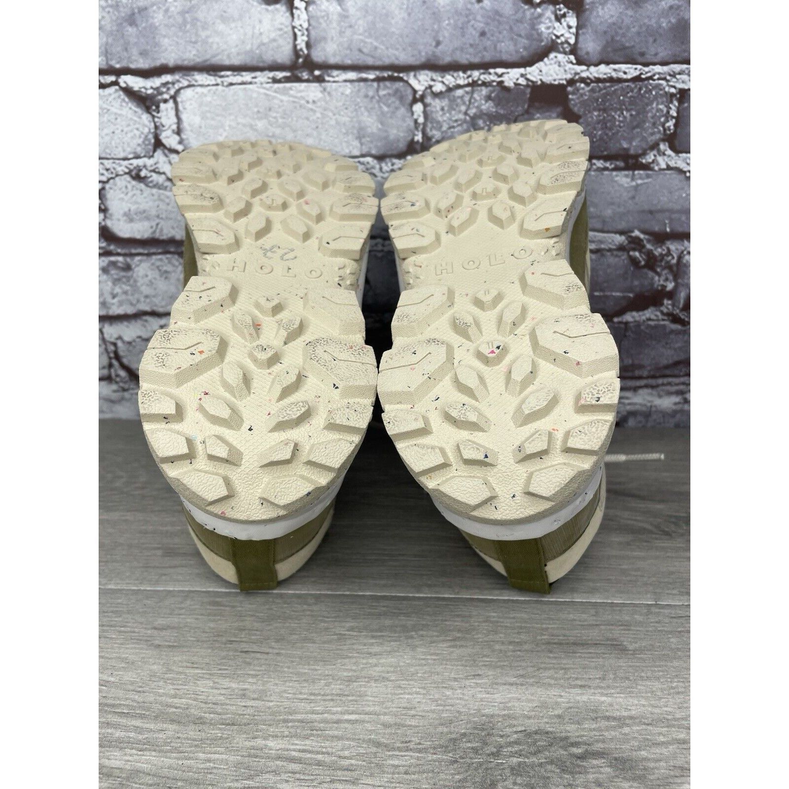 Halo Holo Footwear Troy Eco Leather Mid WP Hiking Boots Khaki Wom Size US 9 / IT 39 - 10 Thumbnail