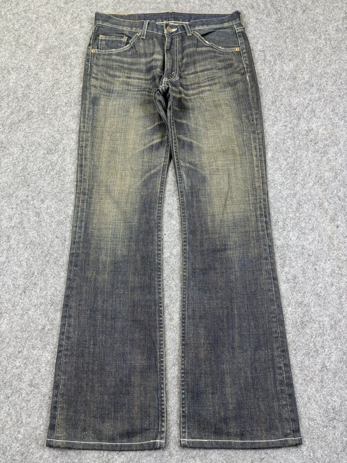 Levi's 💥Rusty Indigo Fades💥Flare Levis 517 Minimalist Denim F969 Size US 31 - 14 Thumbnail