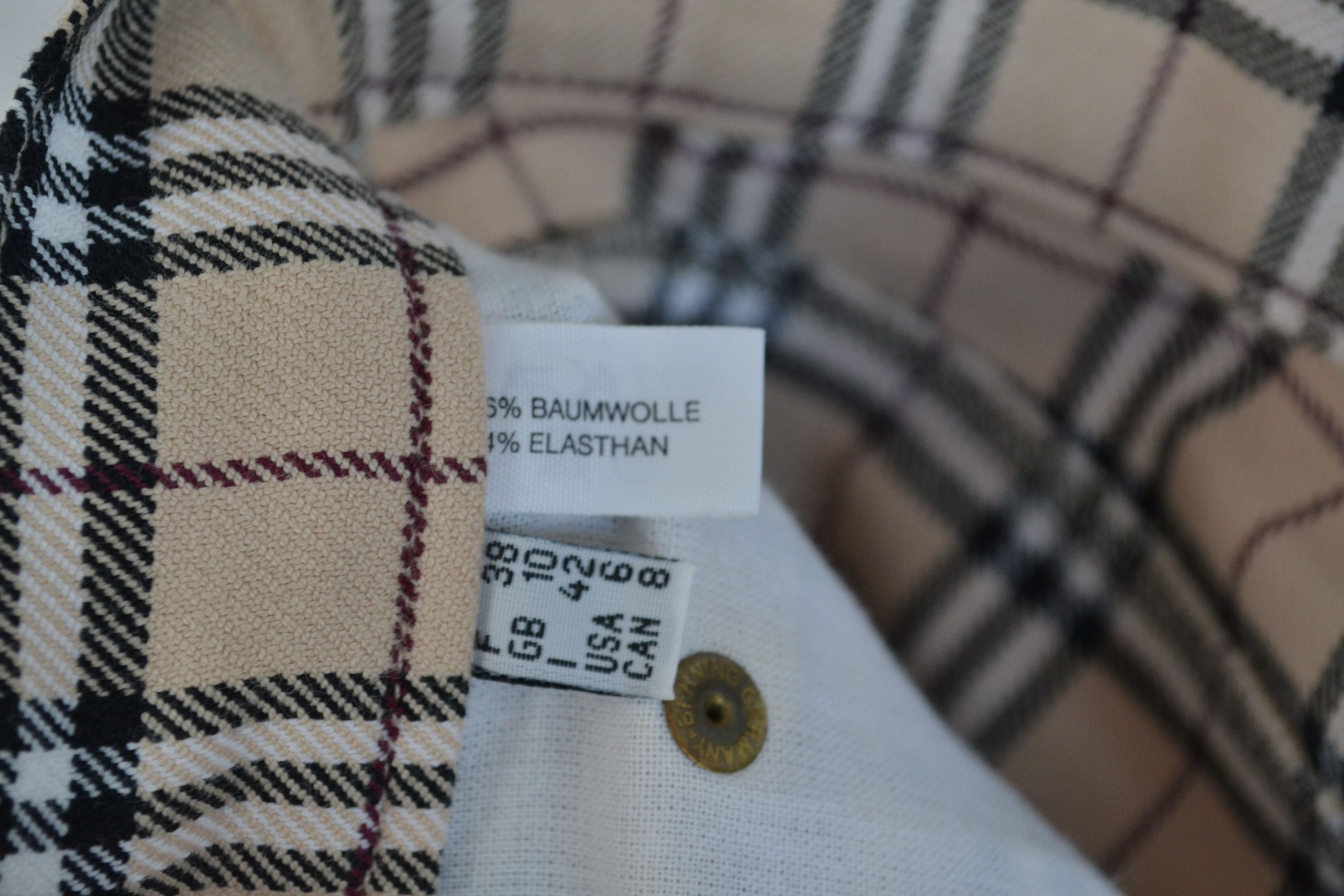 Burberry BURBERRY Pants Nova Check Trousers Beige Cotton White Size 28" / US 6 / IT 42 - 10 Thumbnail