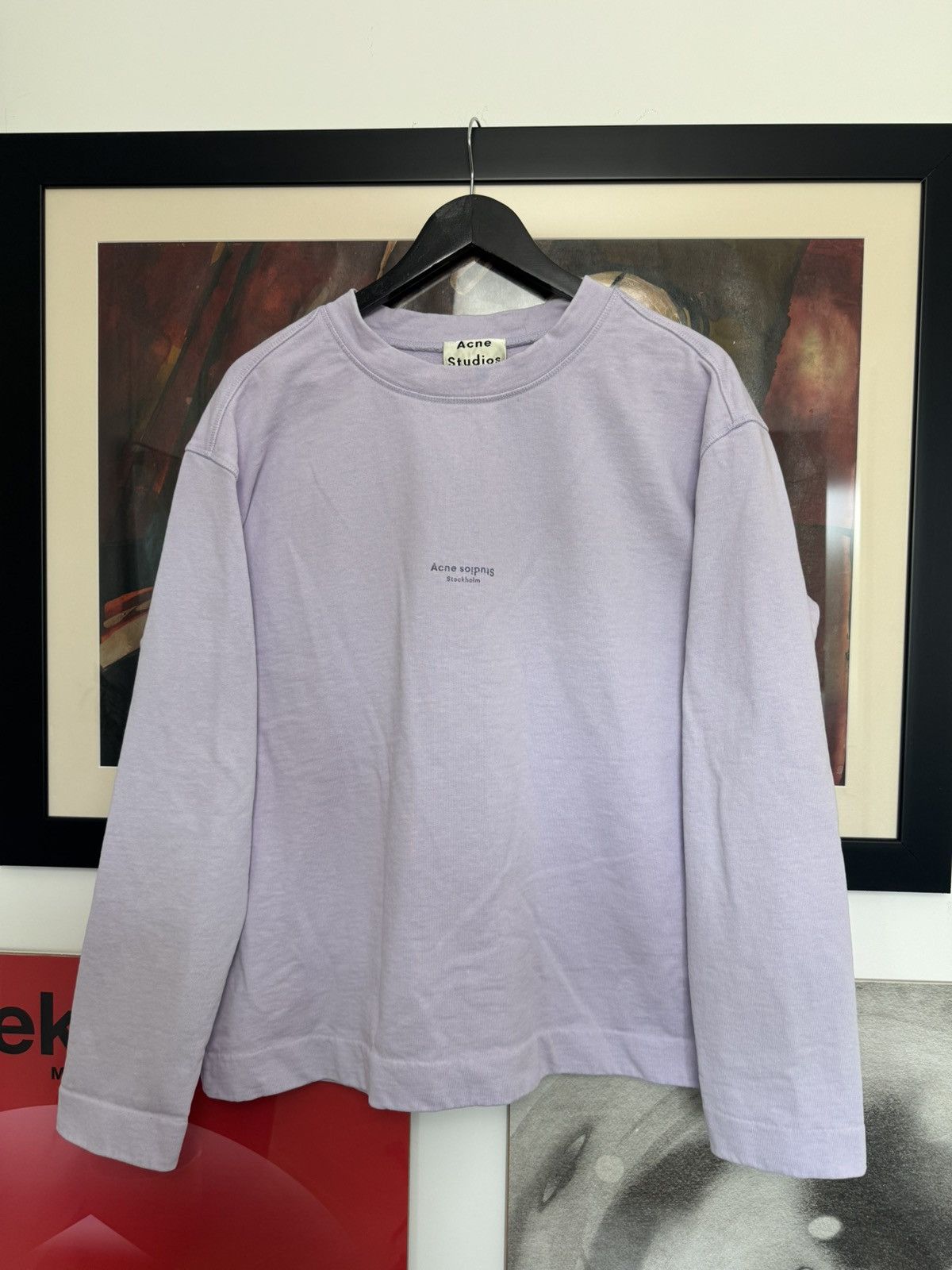 Acne Studios Acne Studios Reverse-logo Oversize Crewneck Stockholm Boxy Size US M / EU 48-50 / 2 - 1 Thumbnail