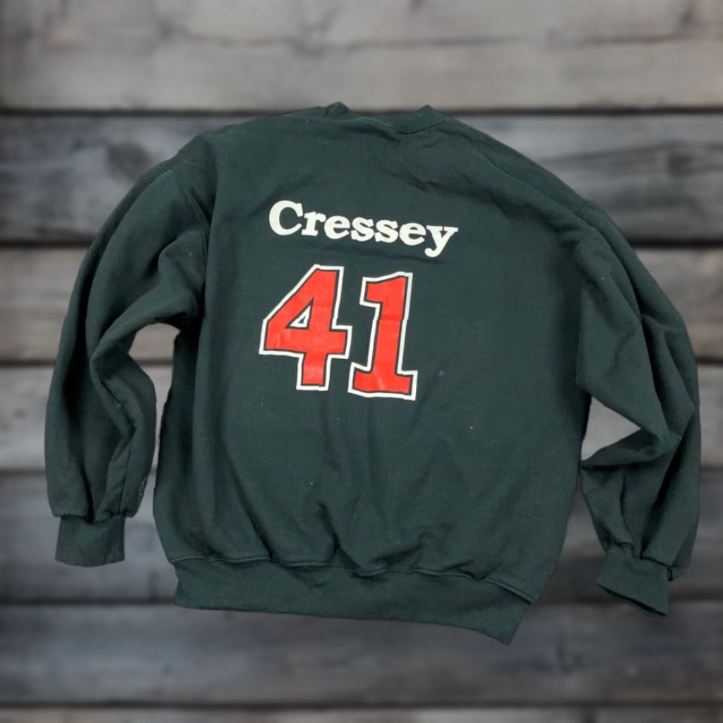 Jerzees Jerzees Sweatshirt Adult Large Black Hockey Double Sided Print Tawas Tornados Michigan School Size US L / EU 52-54 / 3 - 1 Thumbnail