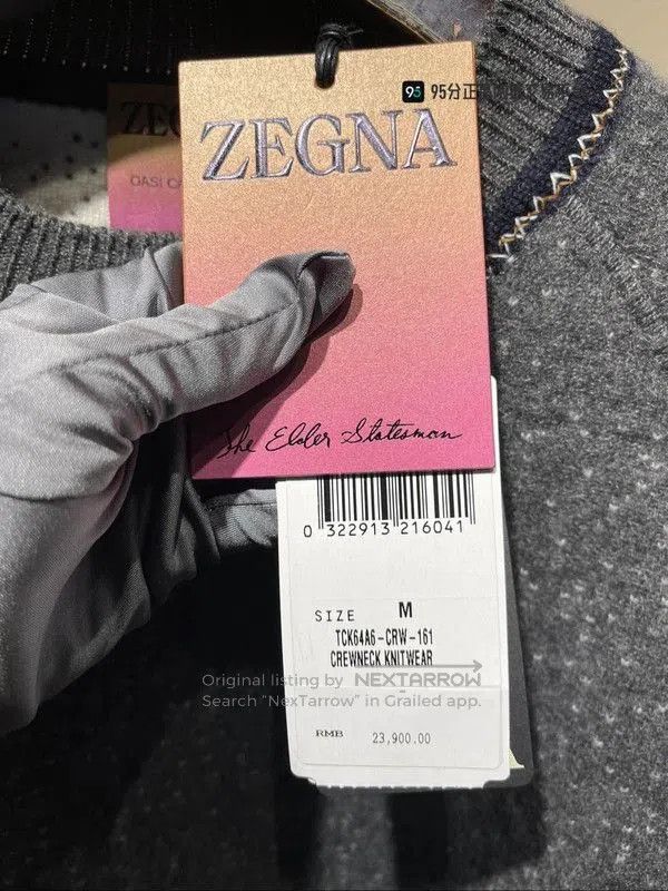 Ermenegildo Zegna Zegna x The Elder Statesman Oasi FW23 Crew Neck Sweater. Size US M / EU 48-50 / 2 - 6 Thumbnail