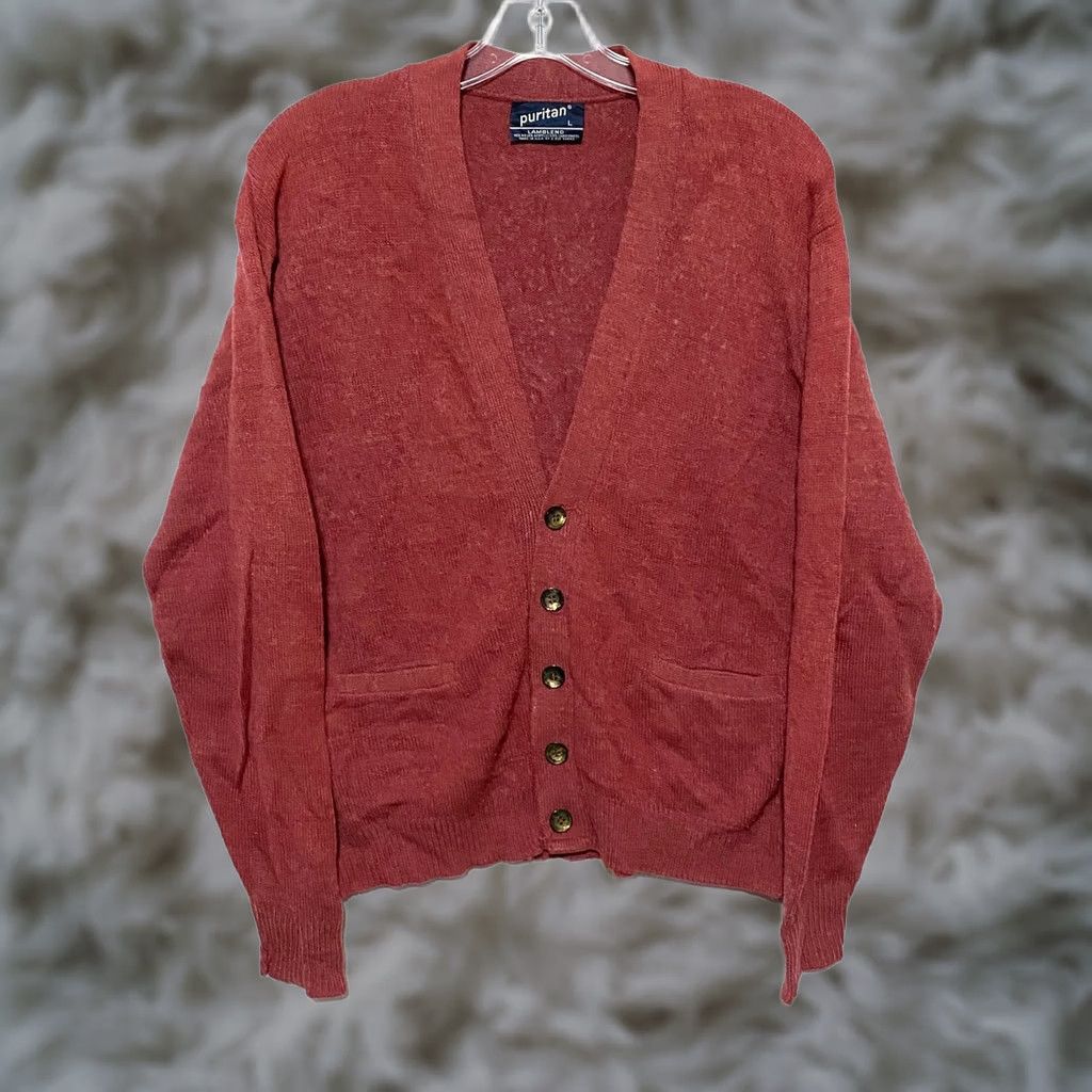 Etro VINTAGE Puritan Red Button Cardigan Sweater Mens S/M Preppy Academia Ivy League USA Size US S / EU 44-46 / 1 - 1 Thumbnail