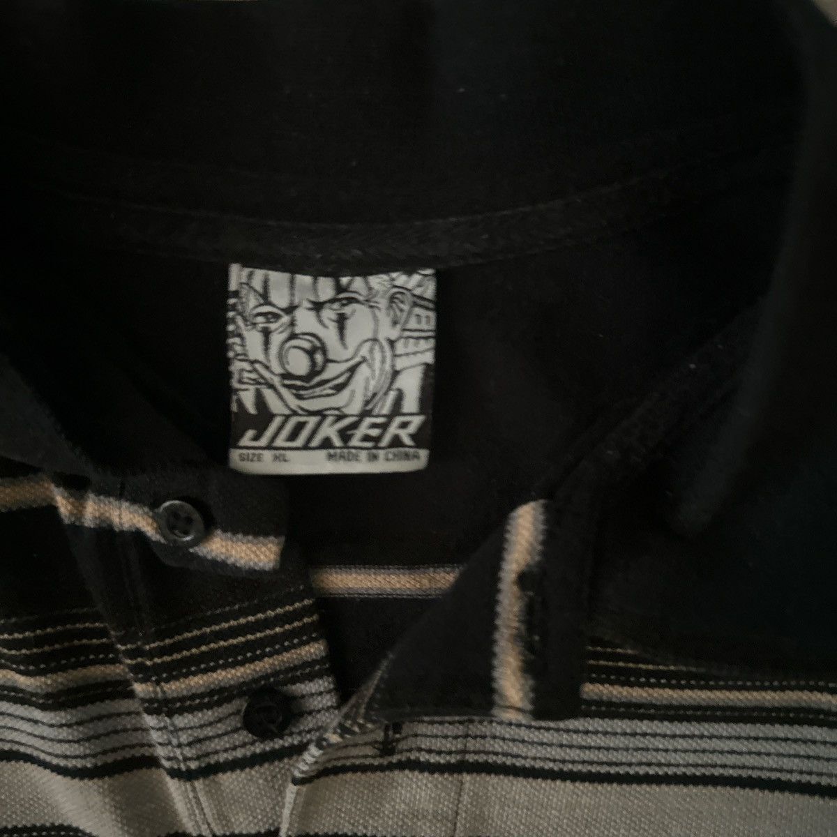 Vintage Joker black white strips polo. XL Size US XL / EU 56 / 4 - 2 Thumbnail