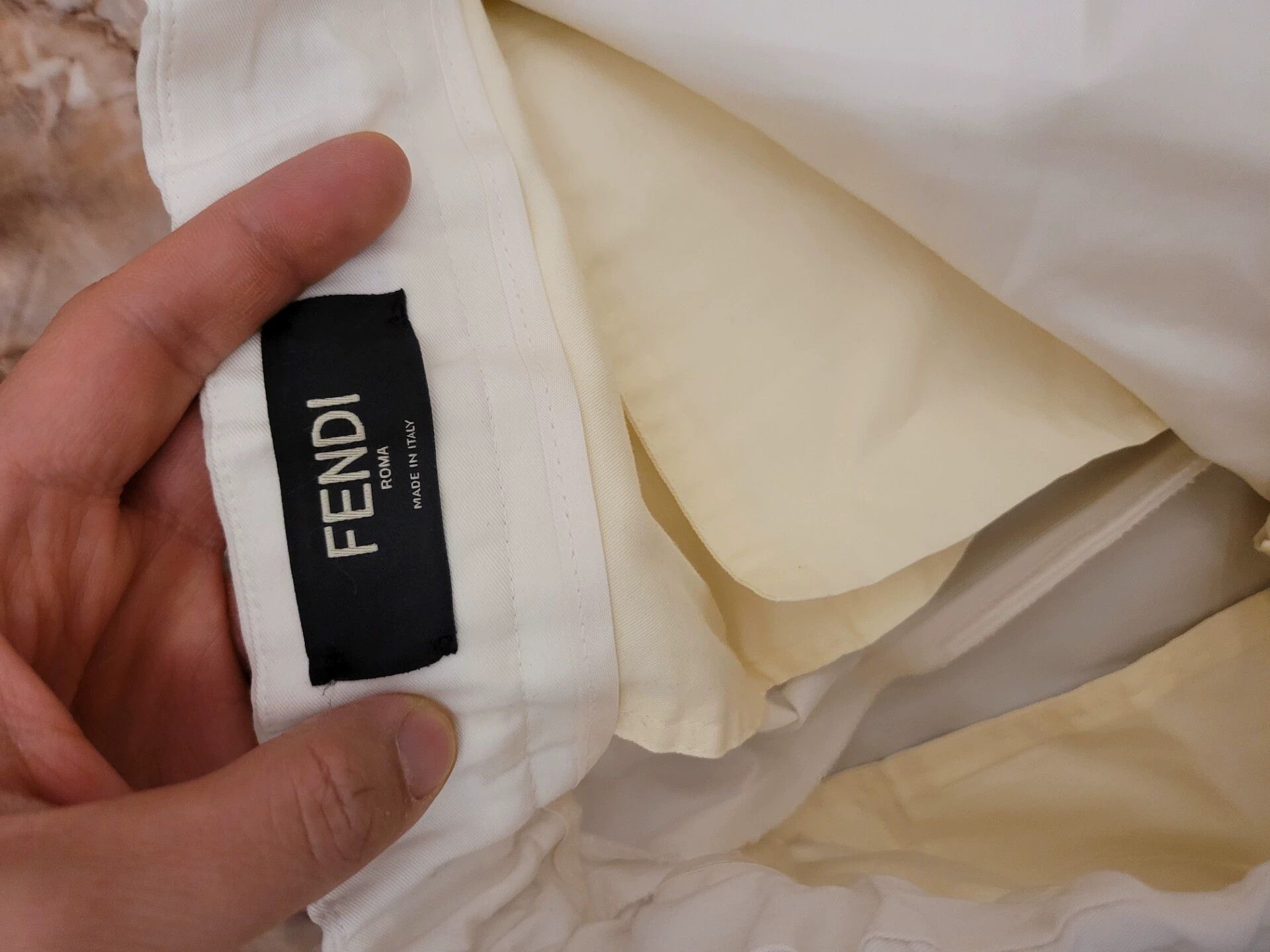 Fendi Fendi Men's Unwashed Casual Dress Trousers Size US 34 / EU 50 - 3 Thumbnail