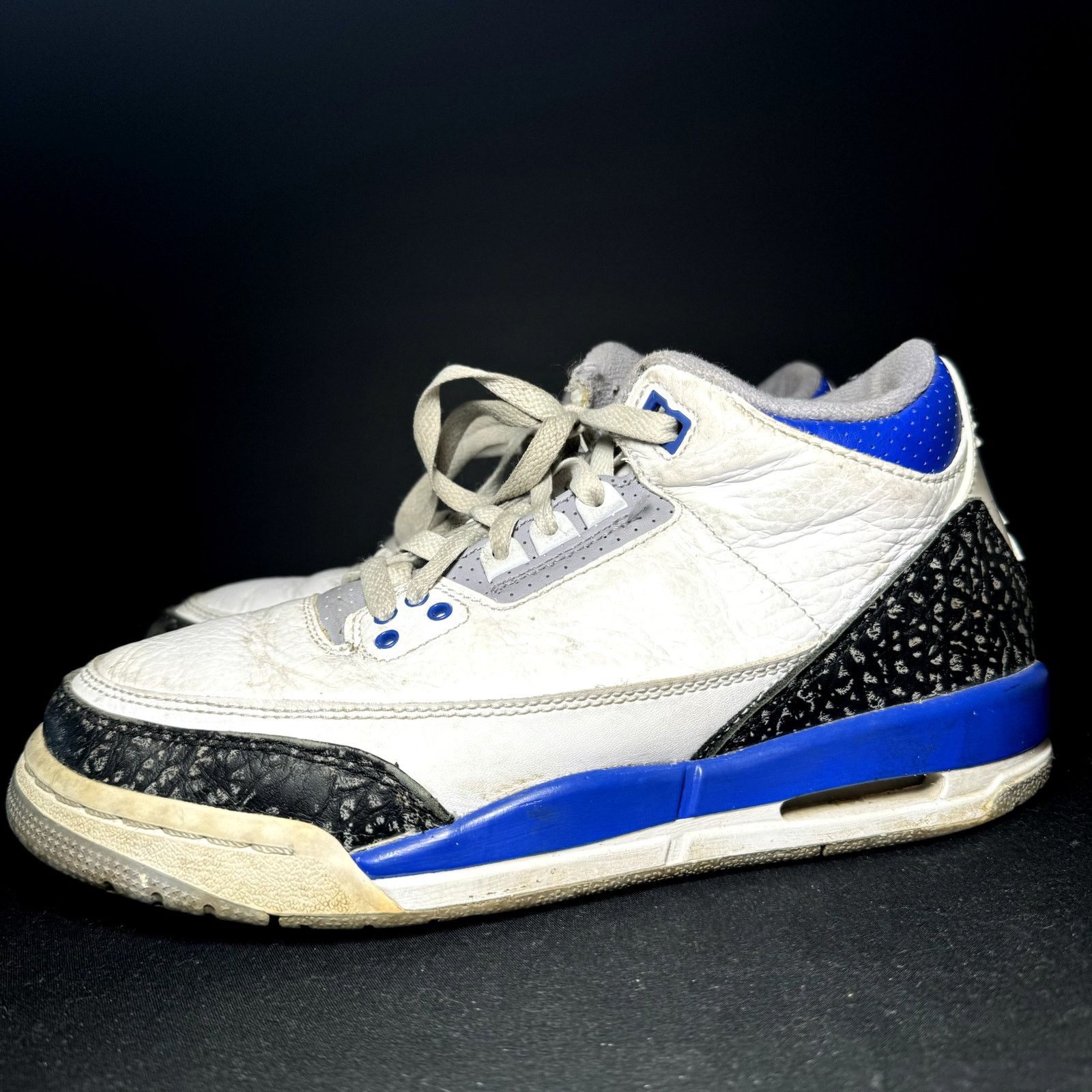 Jordan Brand × Nike Nike Air Jordan 3 Retro GS Racer Blue Men's Shoes - Size 7 Size US 7 / EU 40 - 8 Thumbnail