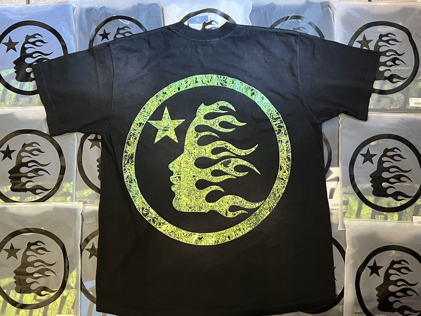 HELLSTAR HELLSTAR CLASIC TEE BLACK AND GREEN *NEW* Size US M / EU 48-50 / 2 - 2 Thumbnail