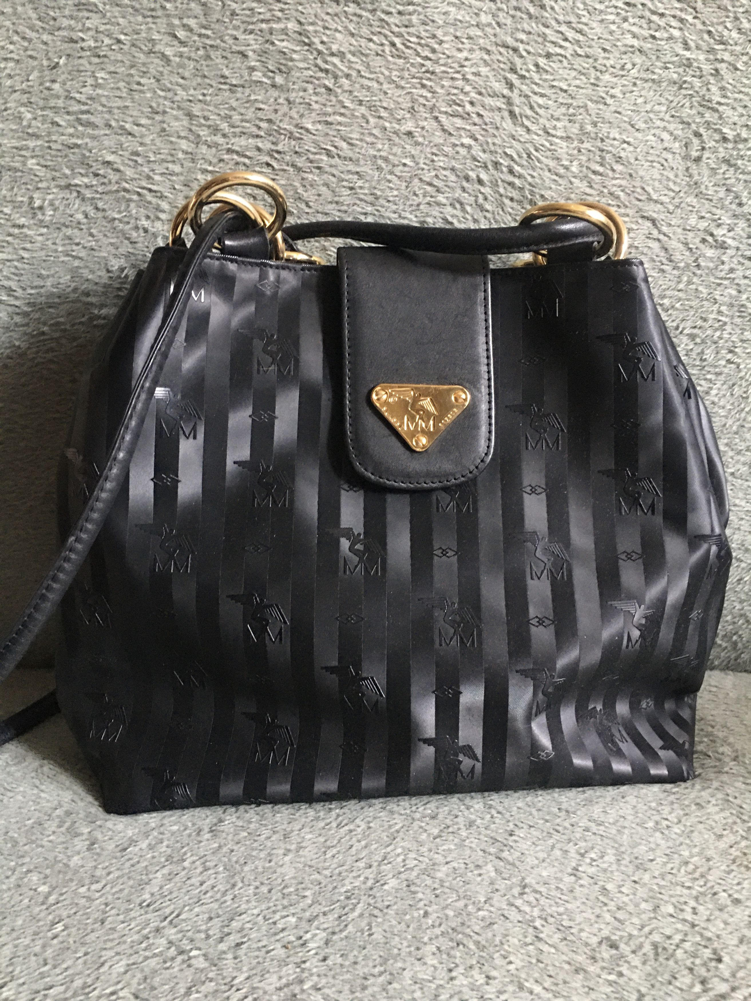 Maison Mollerus Maison Mollerus MM Leather Black Monogram ShoulderBag Size ONE SIZE - 1 Thumbnail